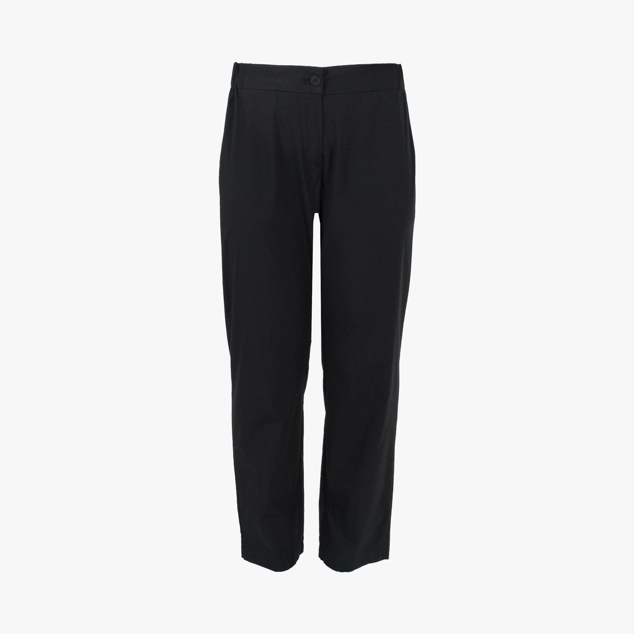 Hose schmal uni | schwarz