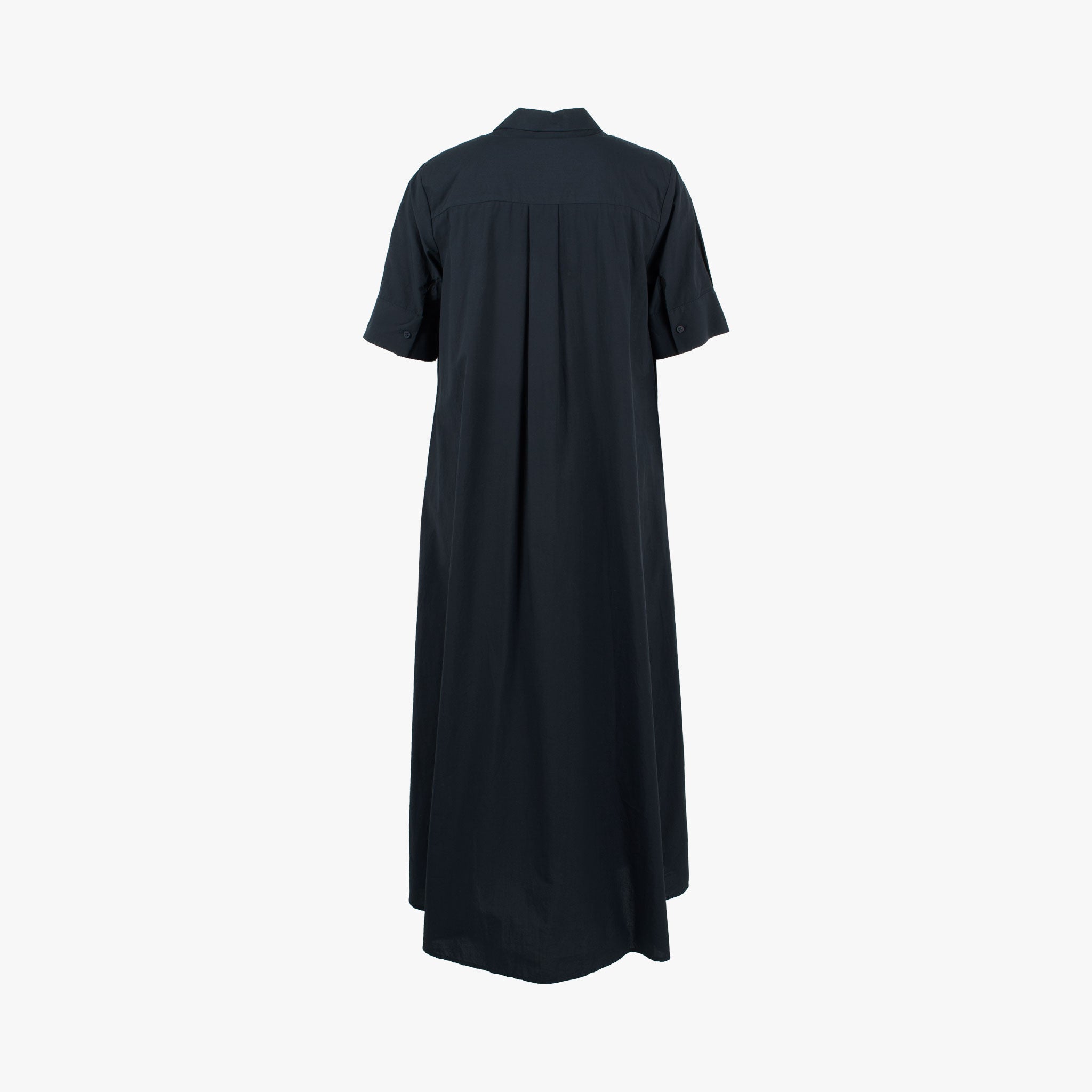 Otto´Dame, Maxikleid Uni Cotton, Rückenansicht | blau