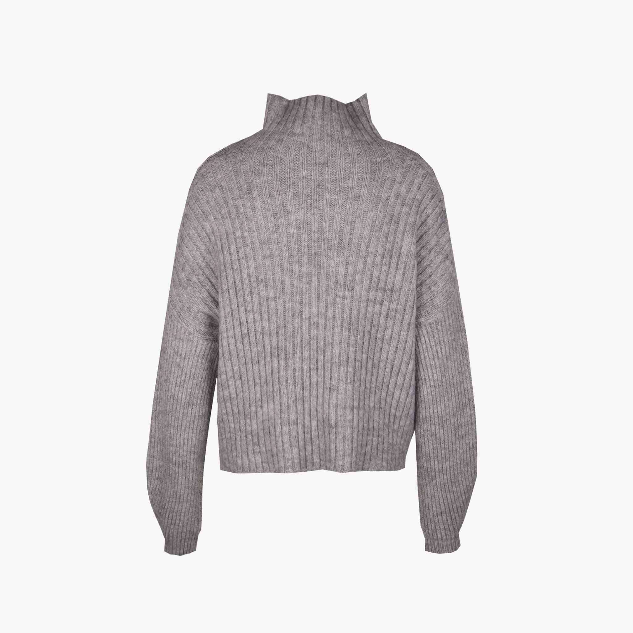ottodame Turtle Pulli Rippe | grau