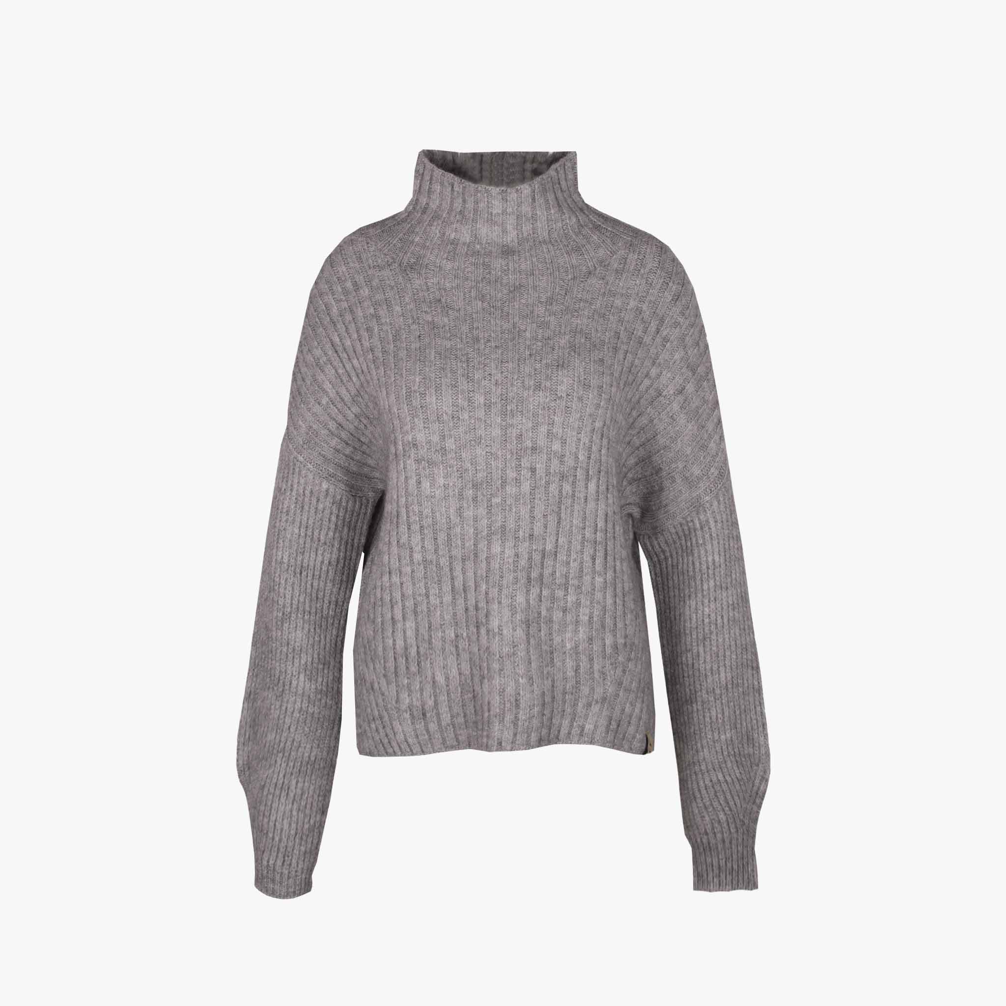 ottodame Turtle Pulli Rippe | grau