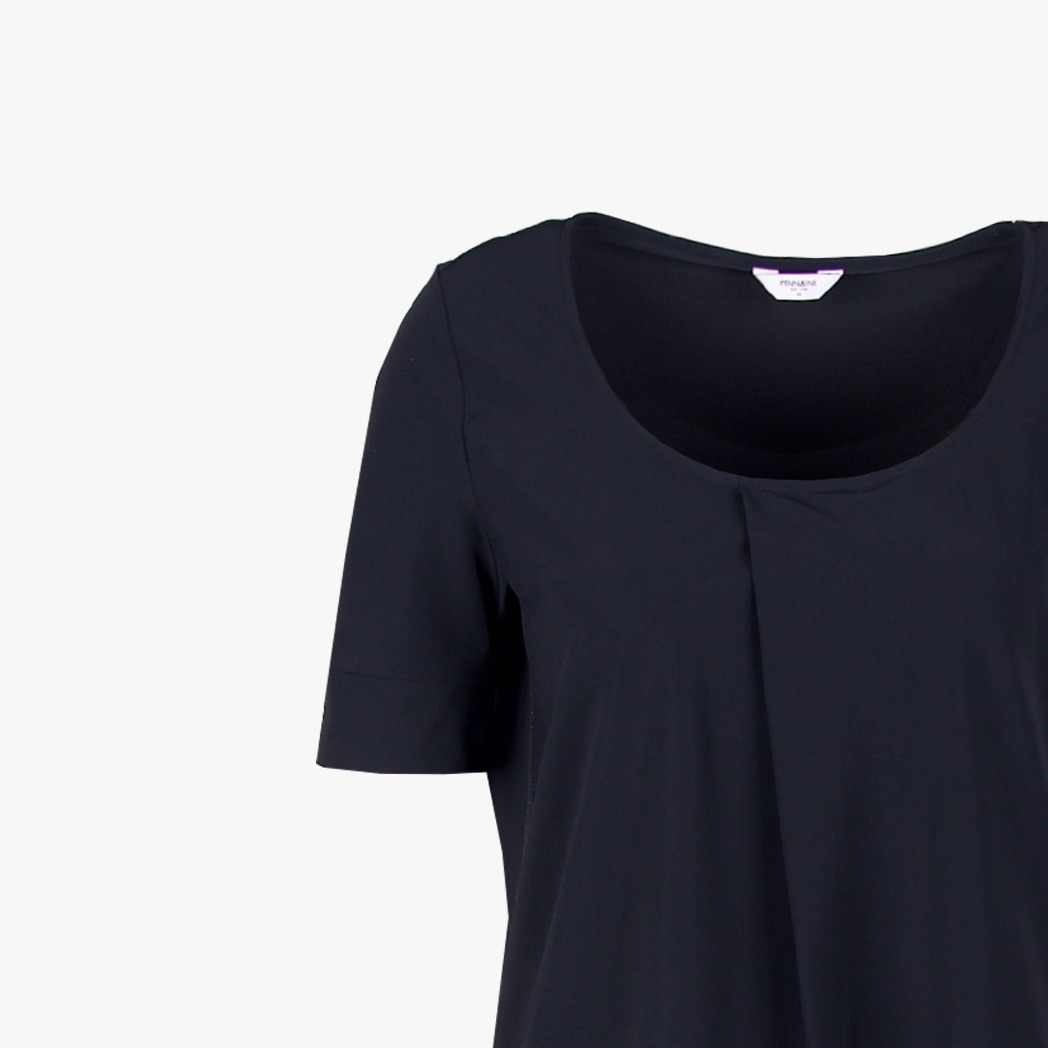 Penn & Ink Rundhals Jerseykleid | navy
