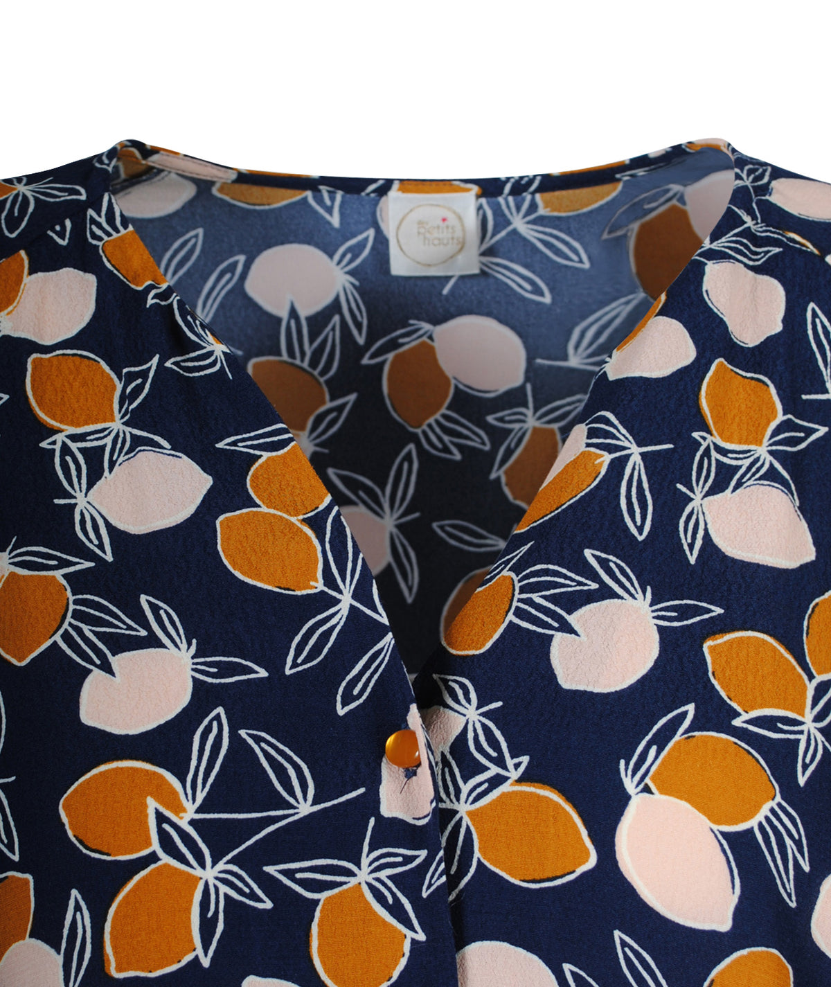 1/1 Bluse Lemonprint | indigo