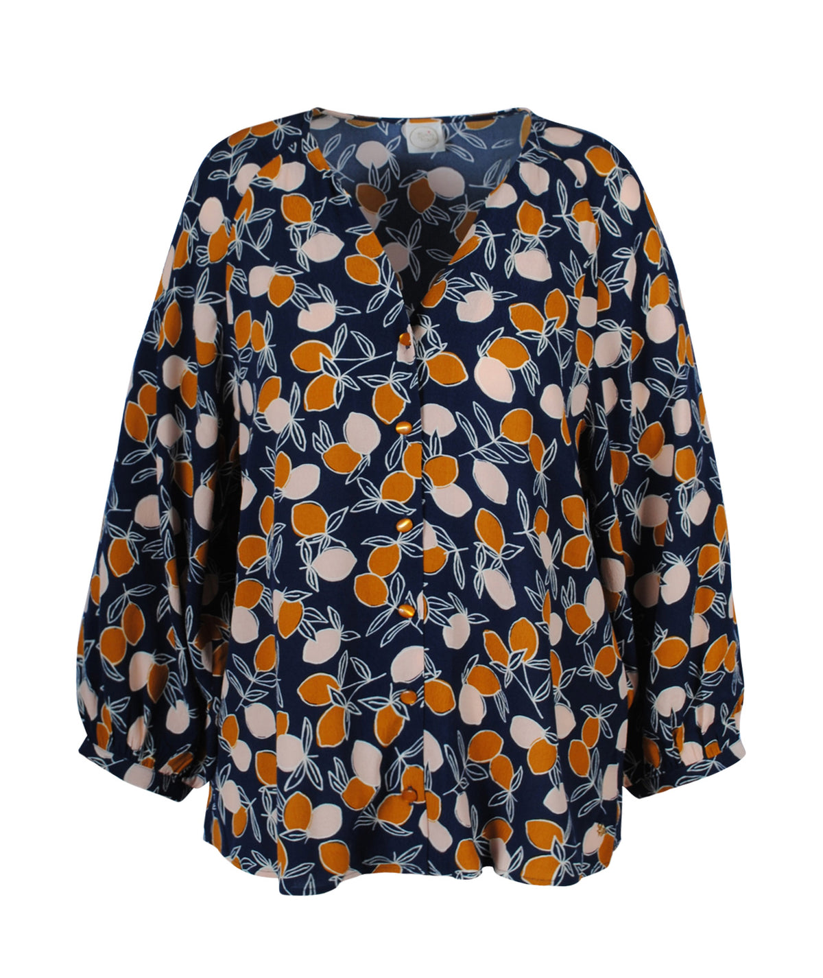 1/1 Bluse Lemonprint | indigo