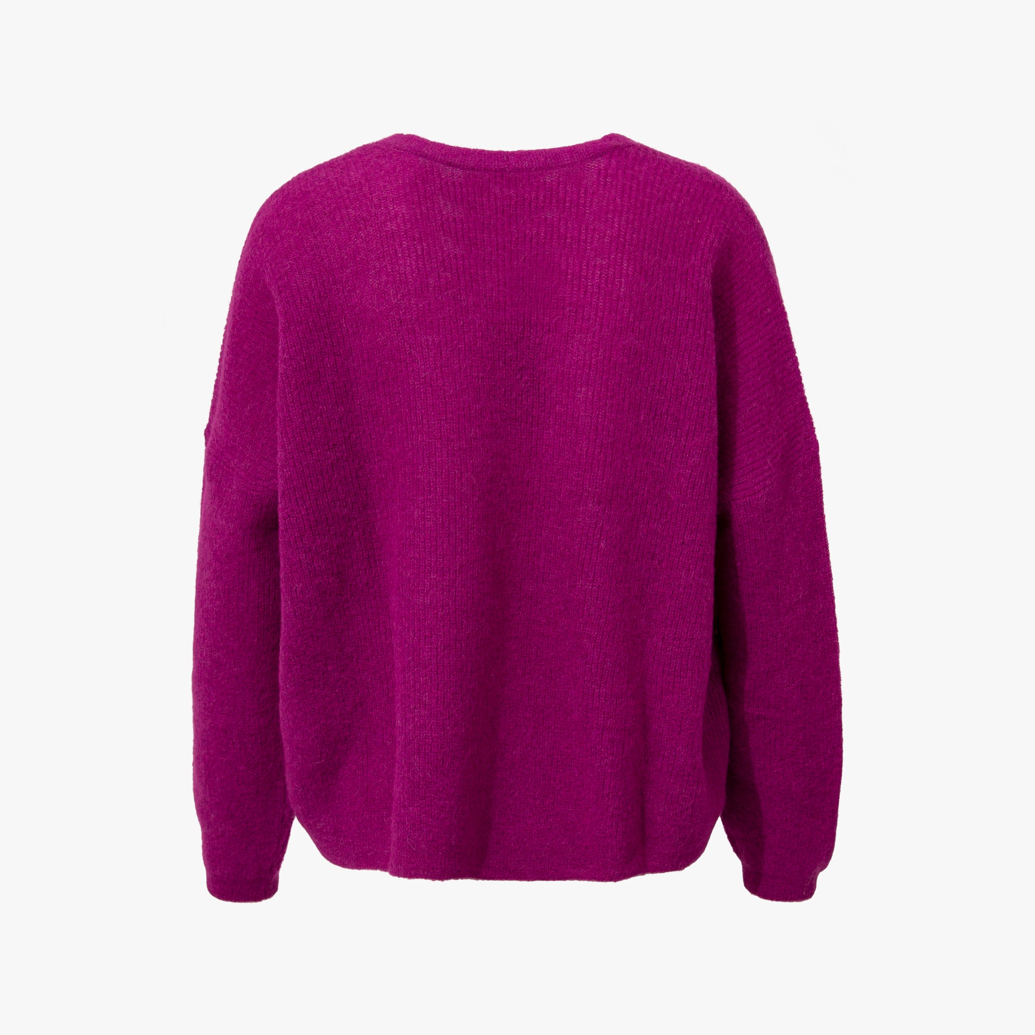 Cardigan Rippe open | violett