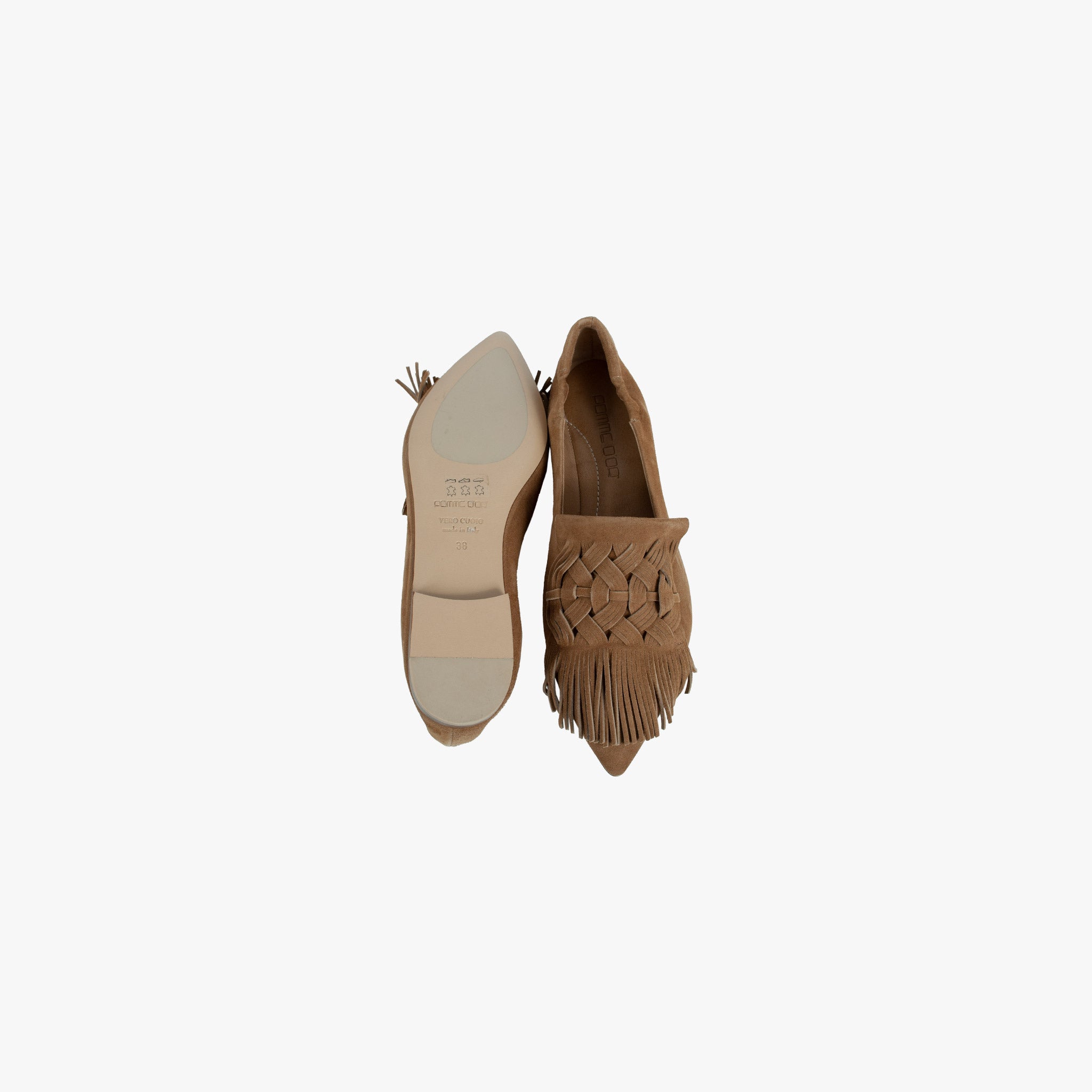 Loafer Handflechtung | braun