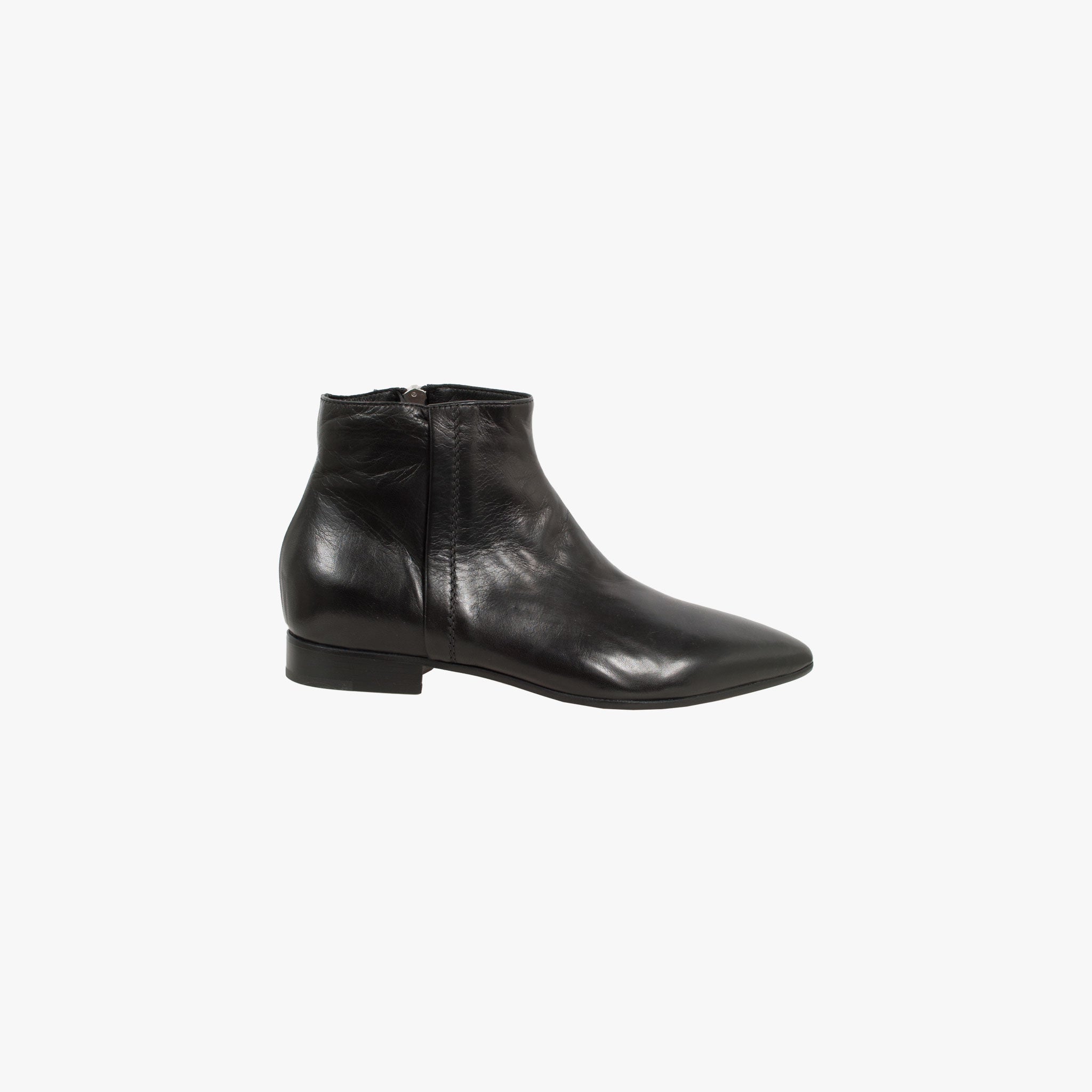 Pomme D'or Stiefelette Glattleder spitz | schwarz