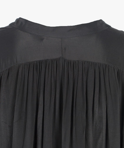 Bluse uni (schwarz, XXS) | schwarz