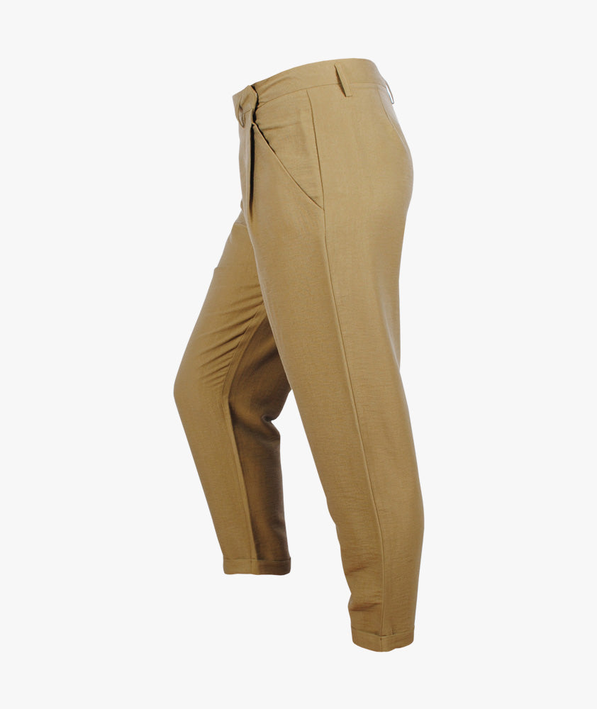 Hose Bundfalte Ellie | khaki