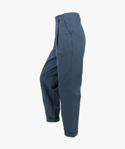 Chino Bundfalte (blau, XXS) | blau