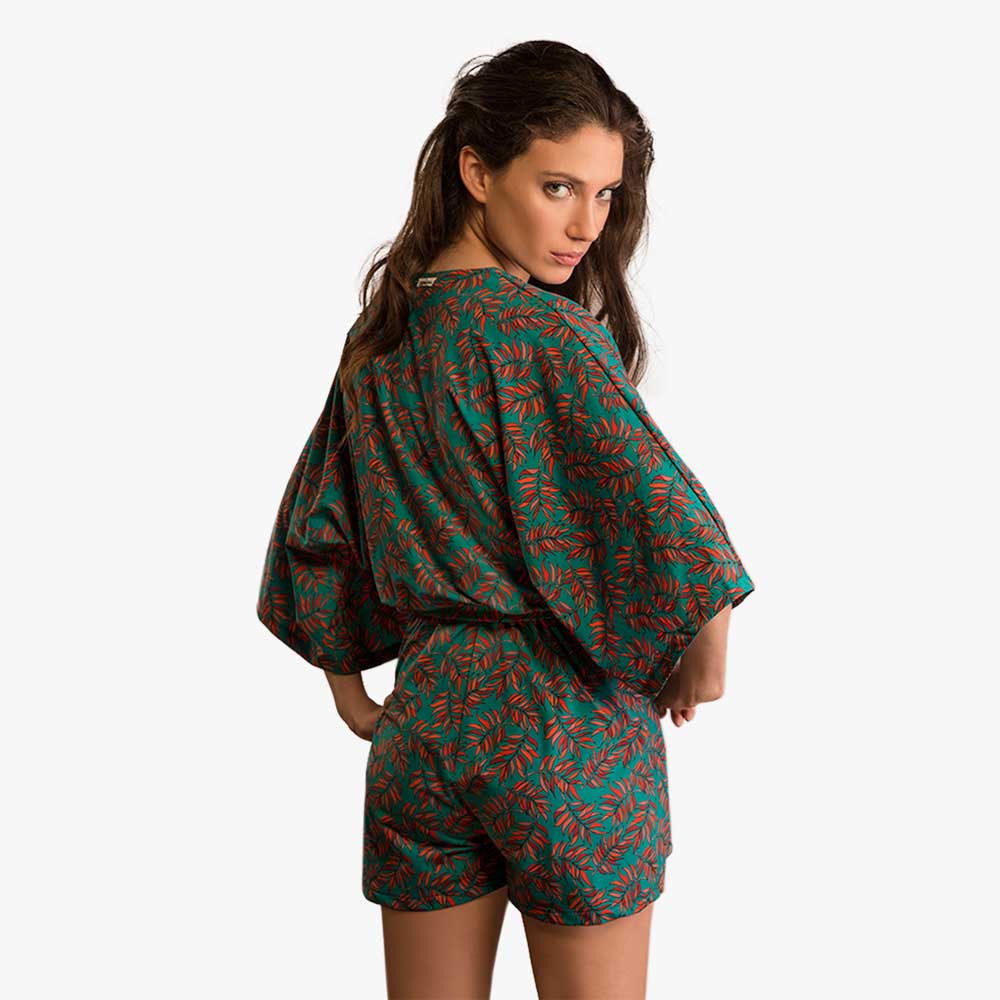 Short Playsuit (dunkelgrün, 1-size) | dunkelgrün