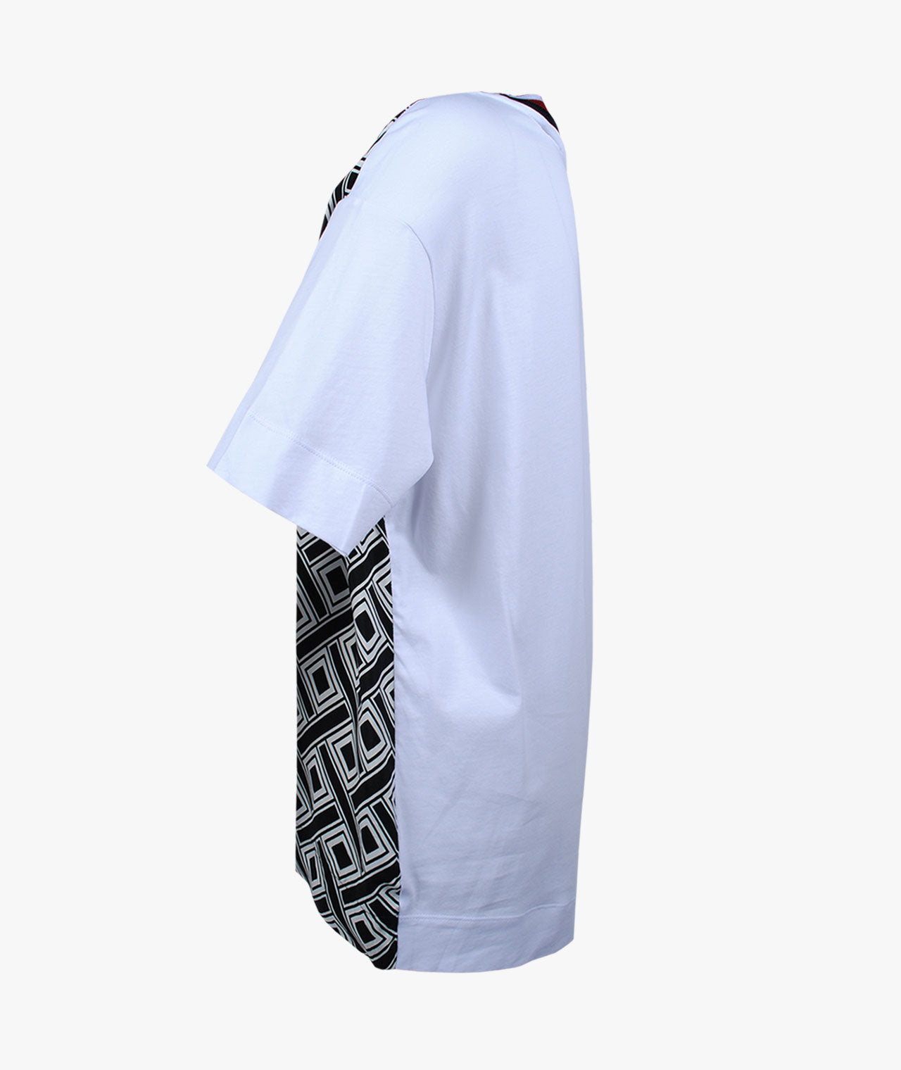 Blusenshirt Raute | schwarz-weiß