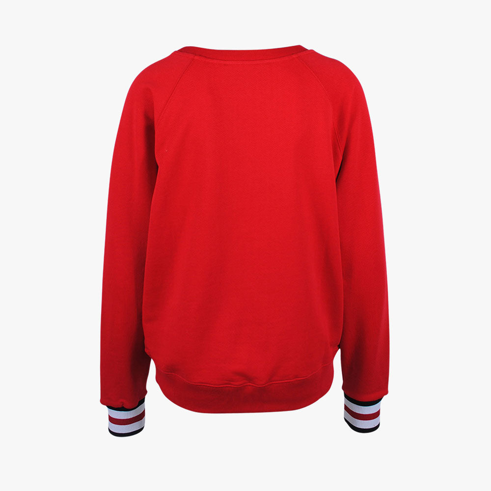 Sweater Streifenbund (red, XS) | red