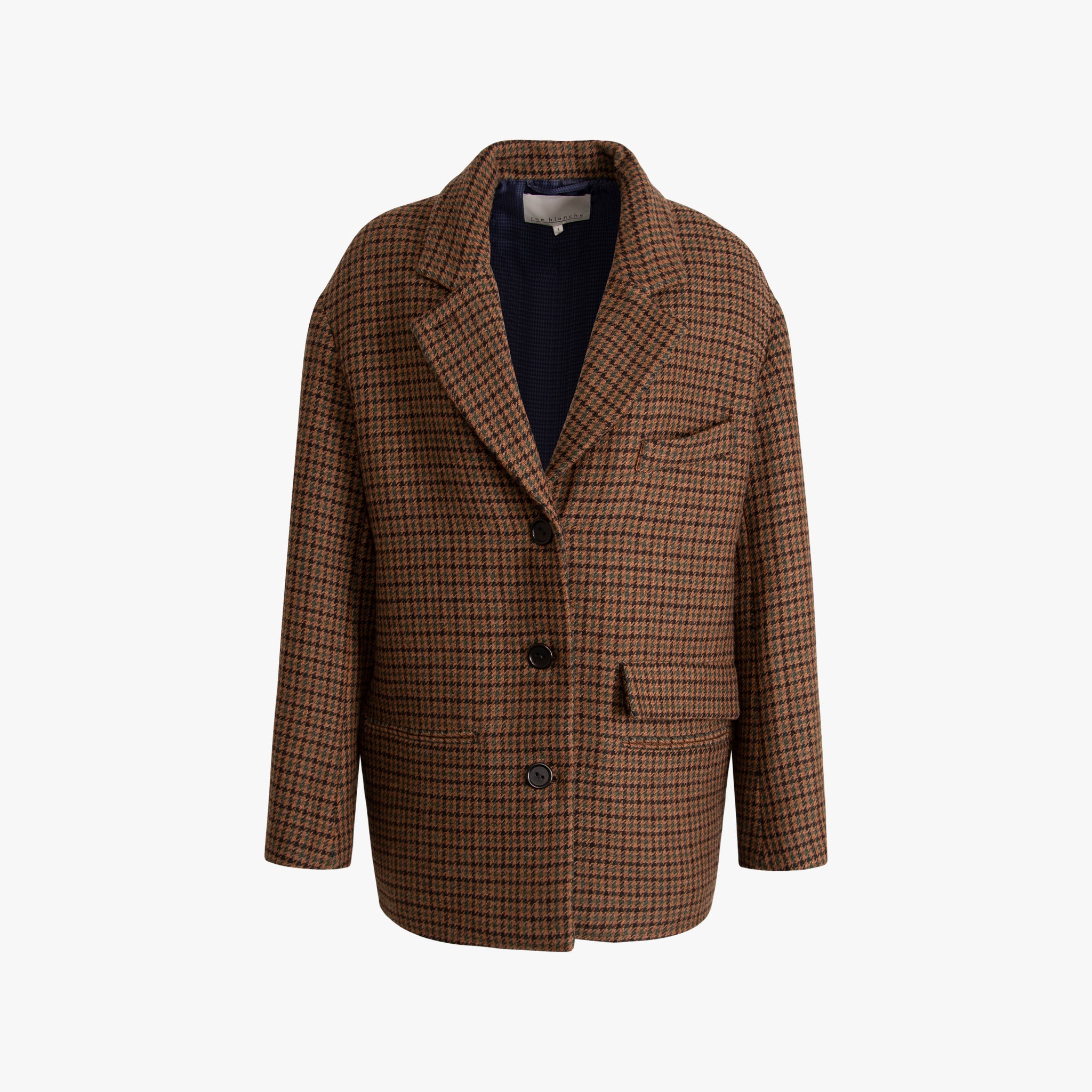Blazer Hahnentritt | braun