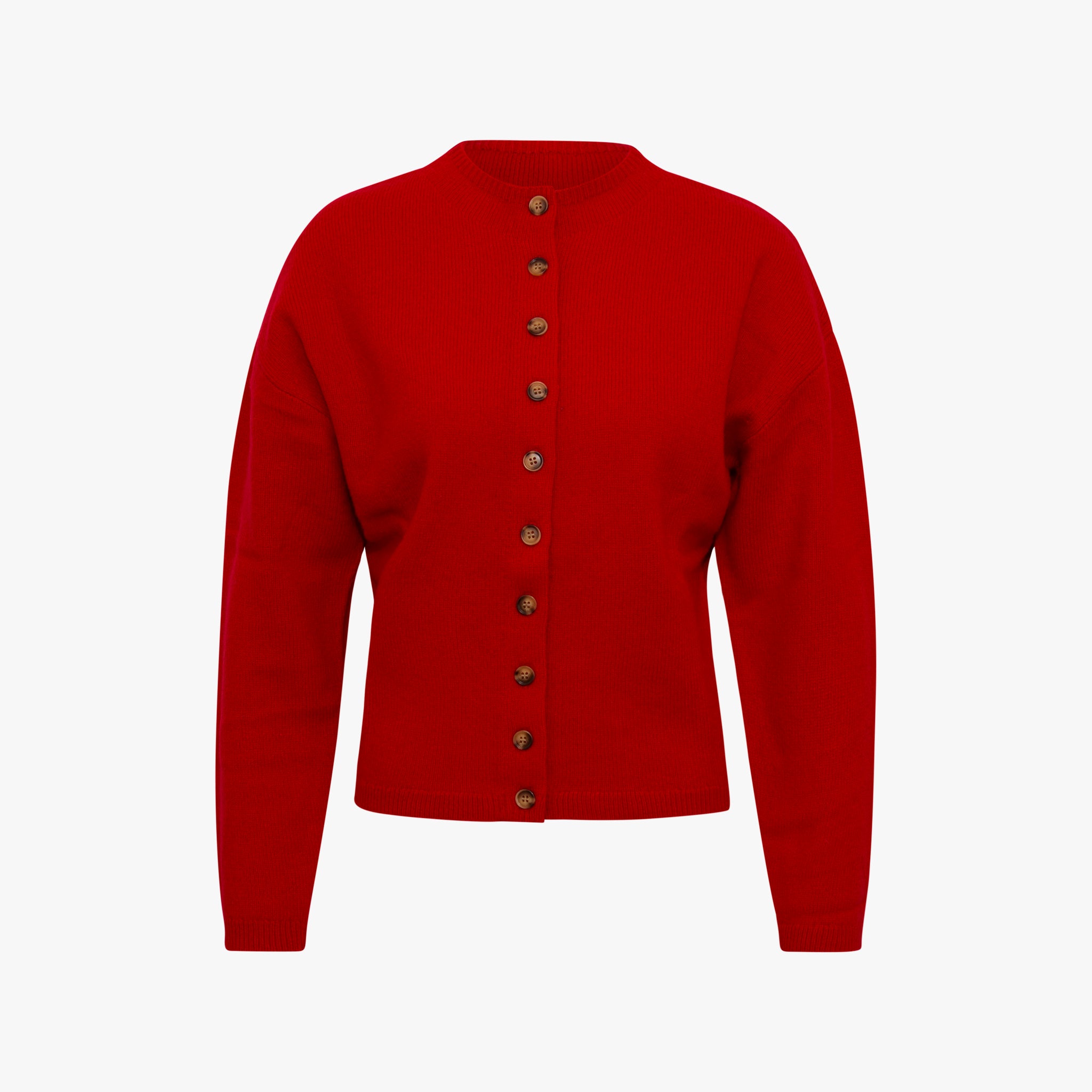 Cardigan Multiknopf | rot