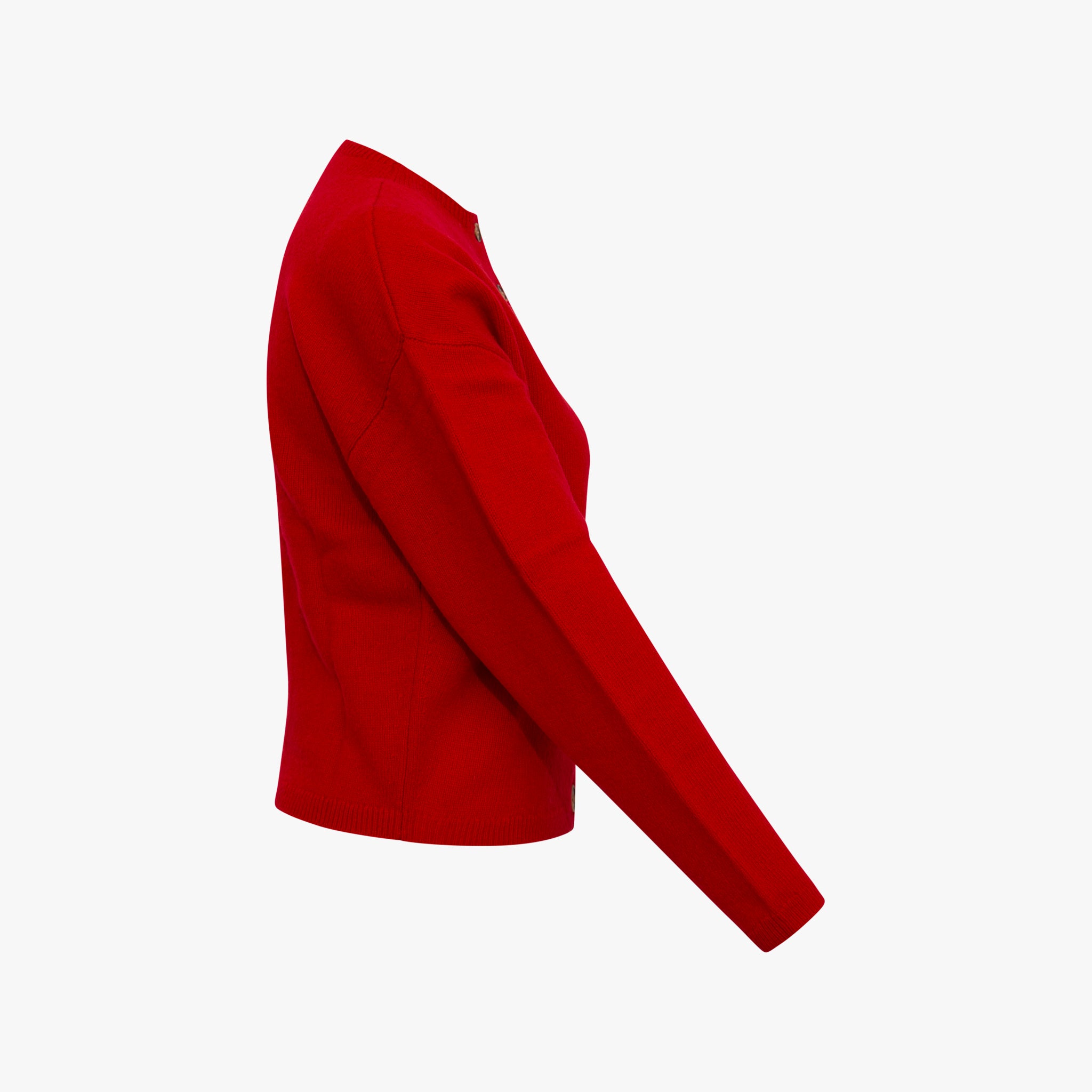 Cardigan Multiknopf | rot
