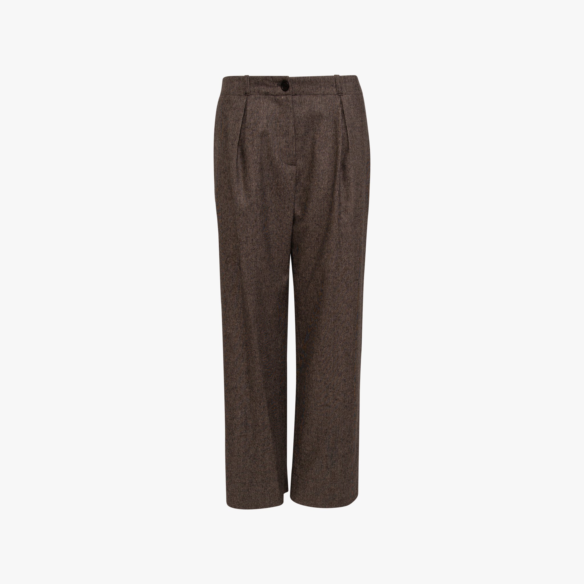 Hose Bundfalte | graumelange