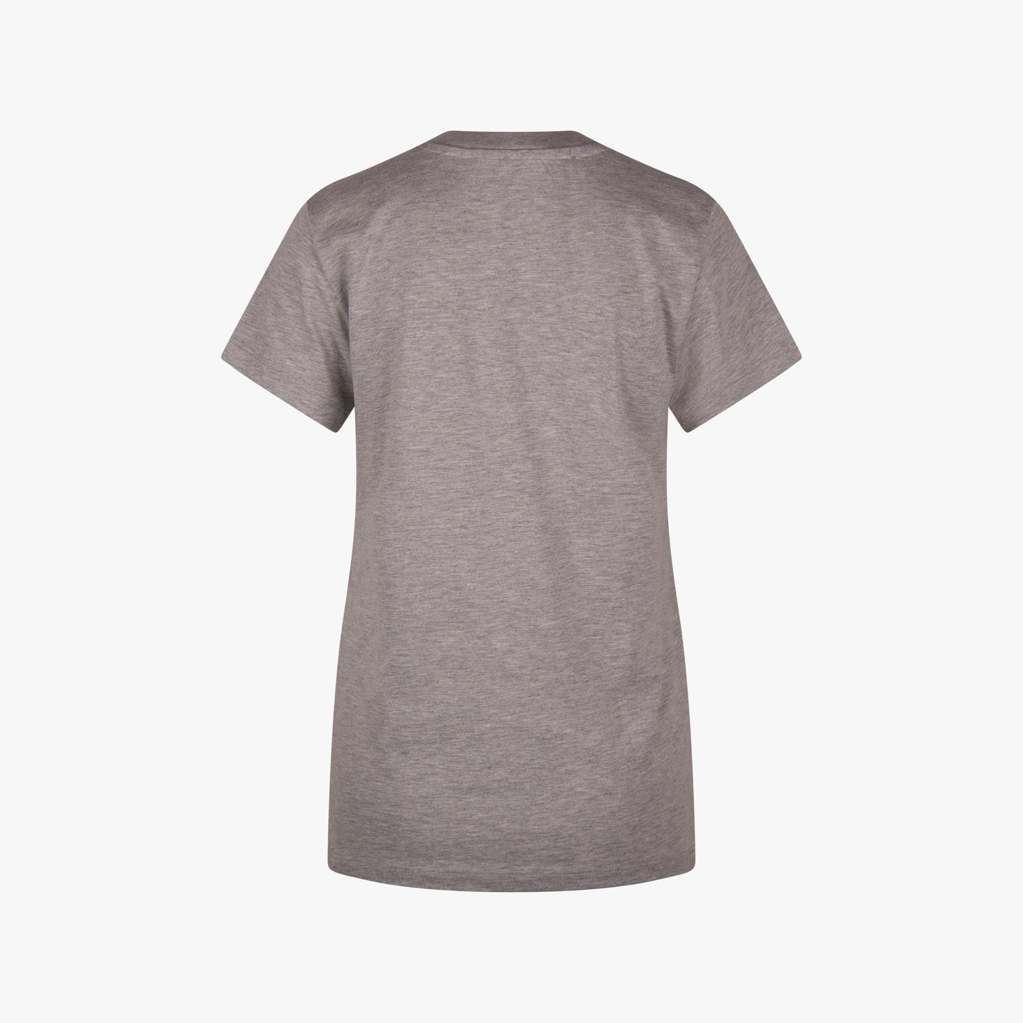 Second Female Rundhals Shirt Frontprint | grau