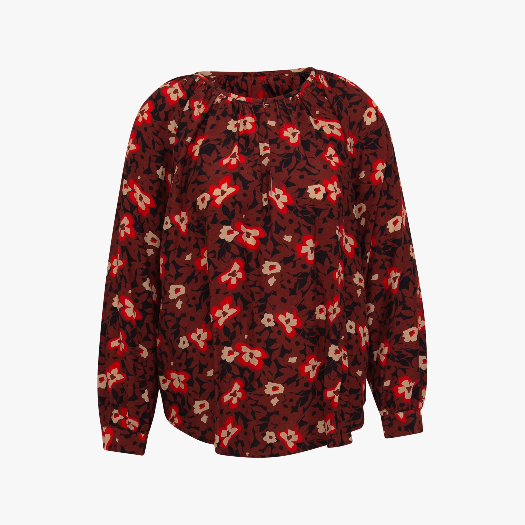 Bluse Fashion Print | braun