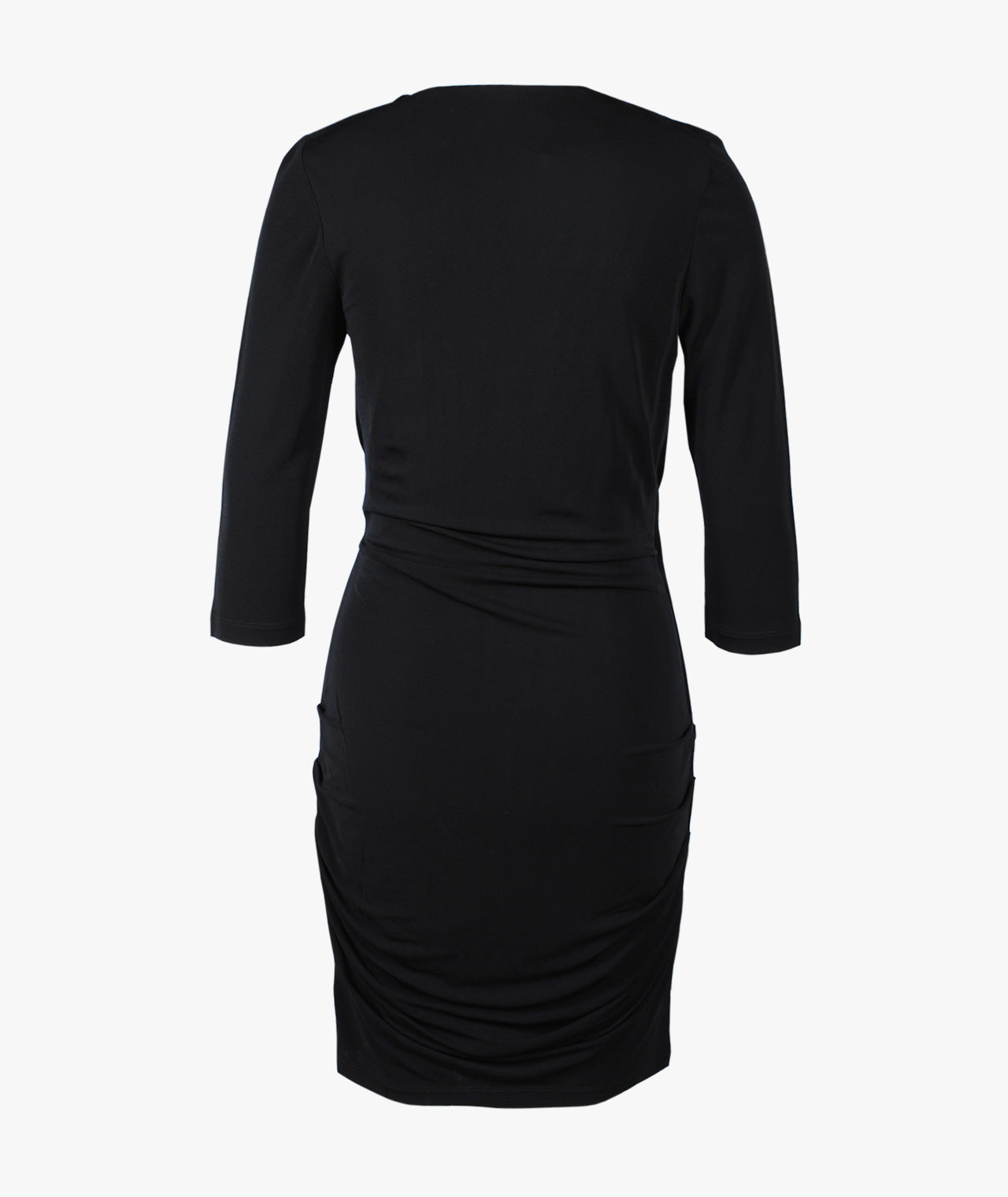 Kleid Seitenraffung | schwarz