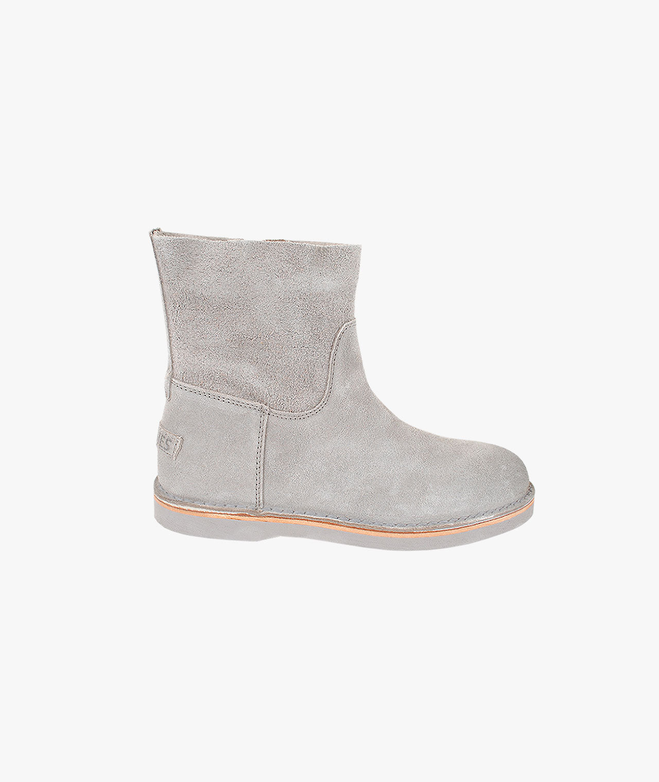 Bootie Velour Zip | grau