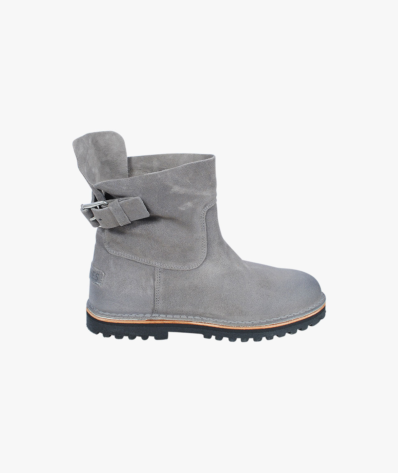 Schlüpfbootie Schnalle | grau