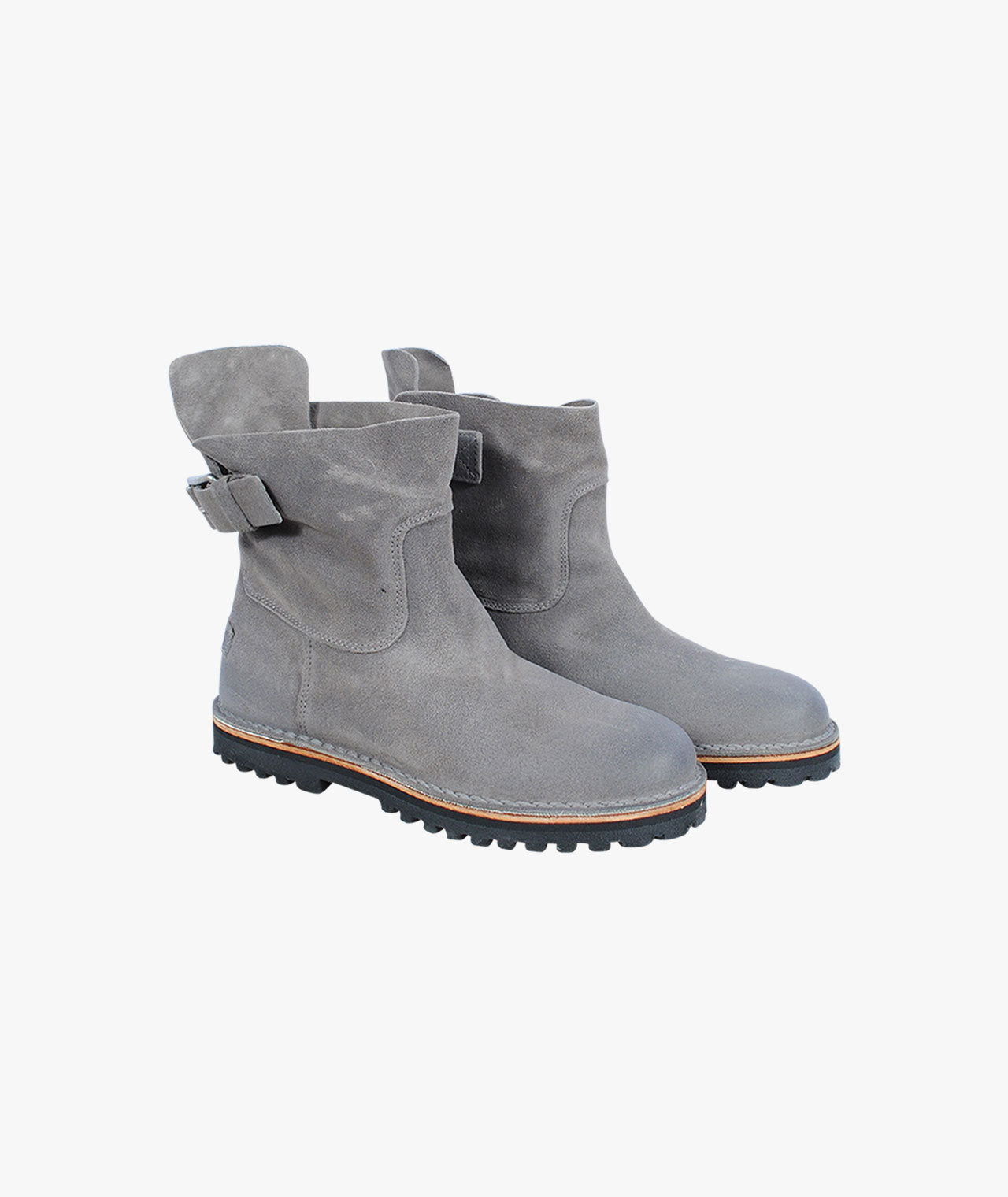 Schlüpfbootie Schnalle | grau