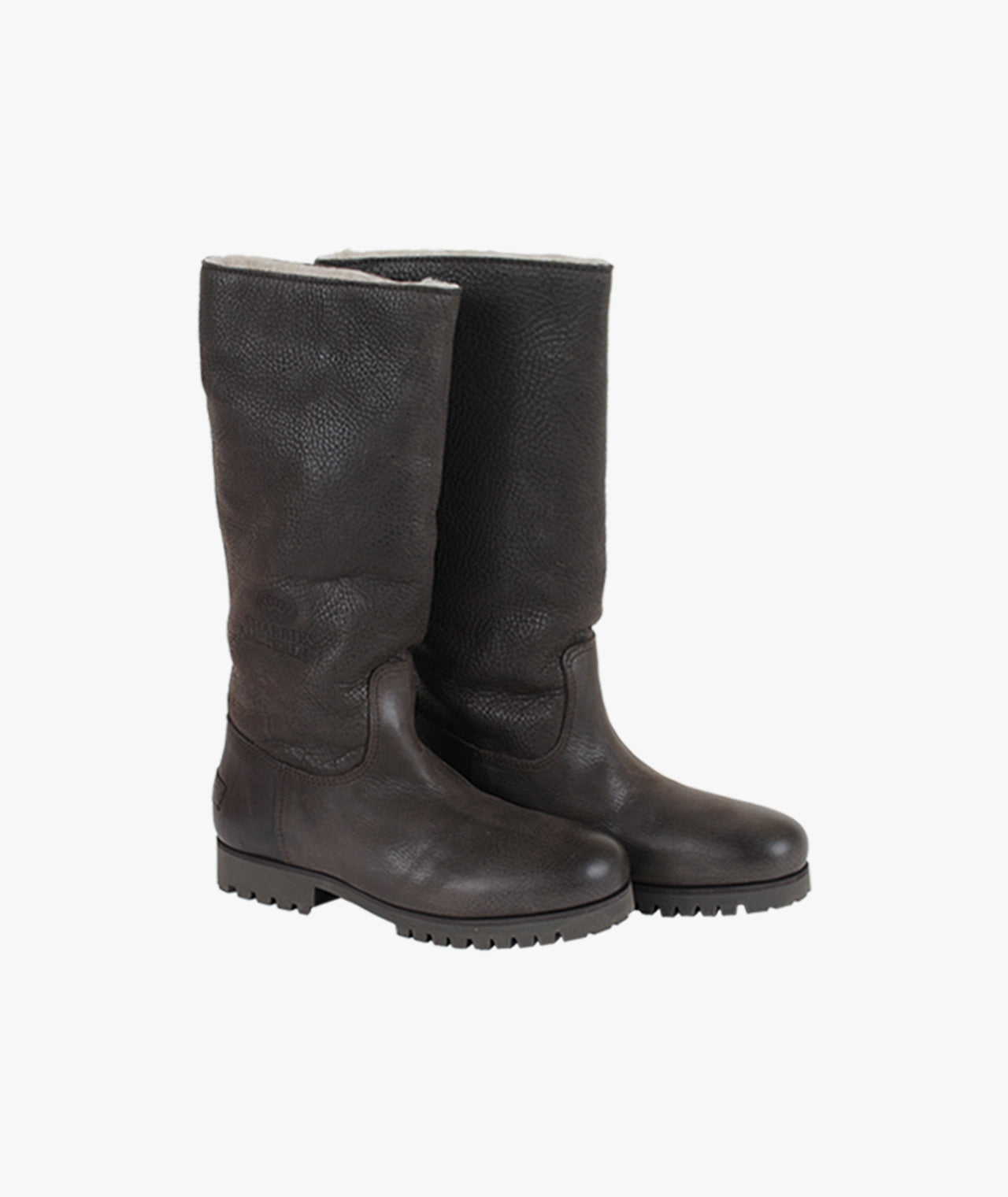 Stiefel flach Wollfutter | braun