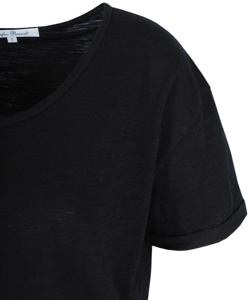 Flammgarn-Shirt Emilia | schwarz