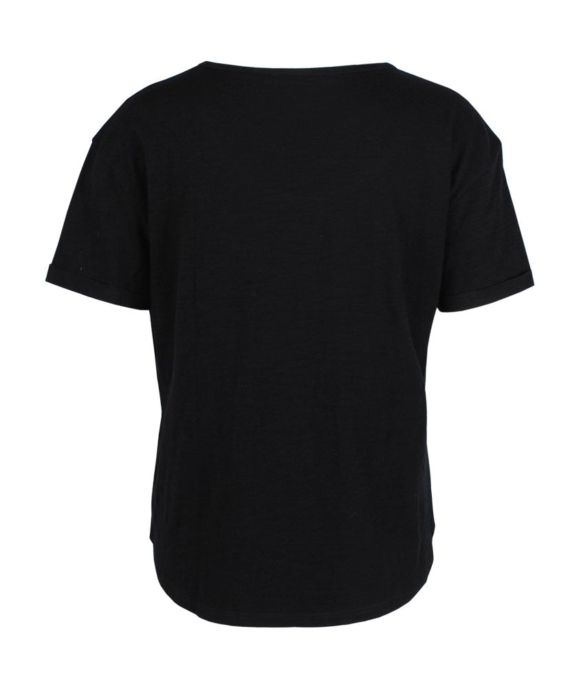 Flammgarn-Shirt Emilia | schwarz