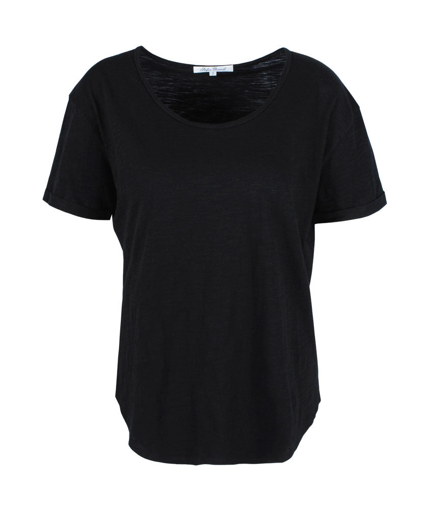Flammgarn-Shirt Emilia | schwarz