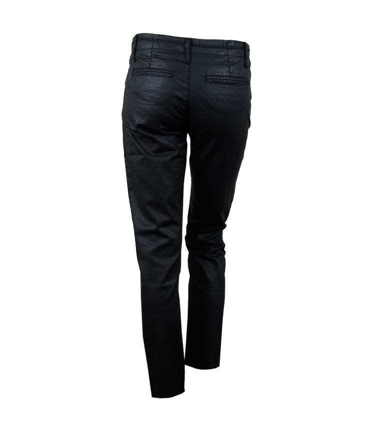 Chino gecoated Pajama | schwarz