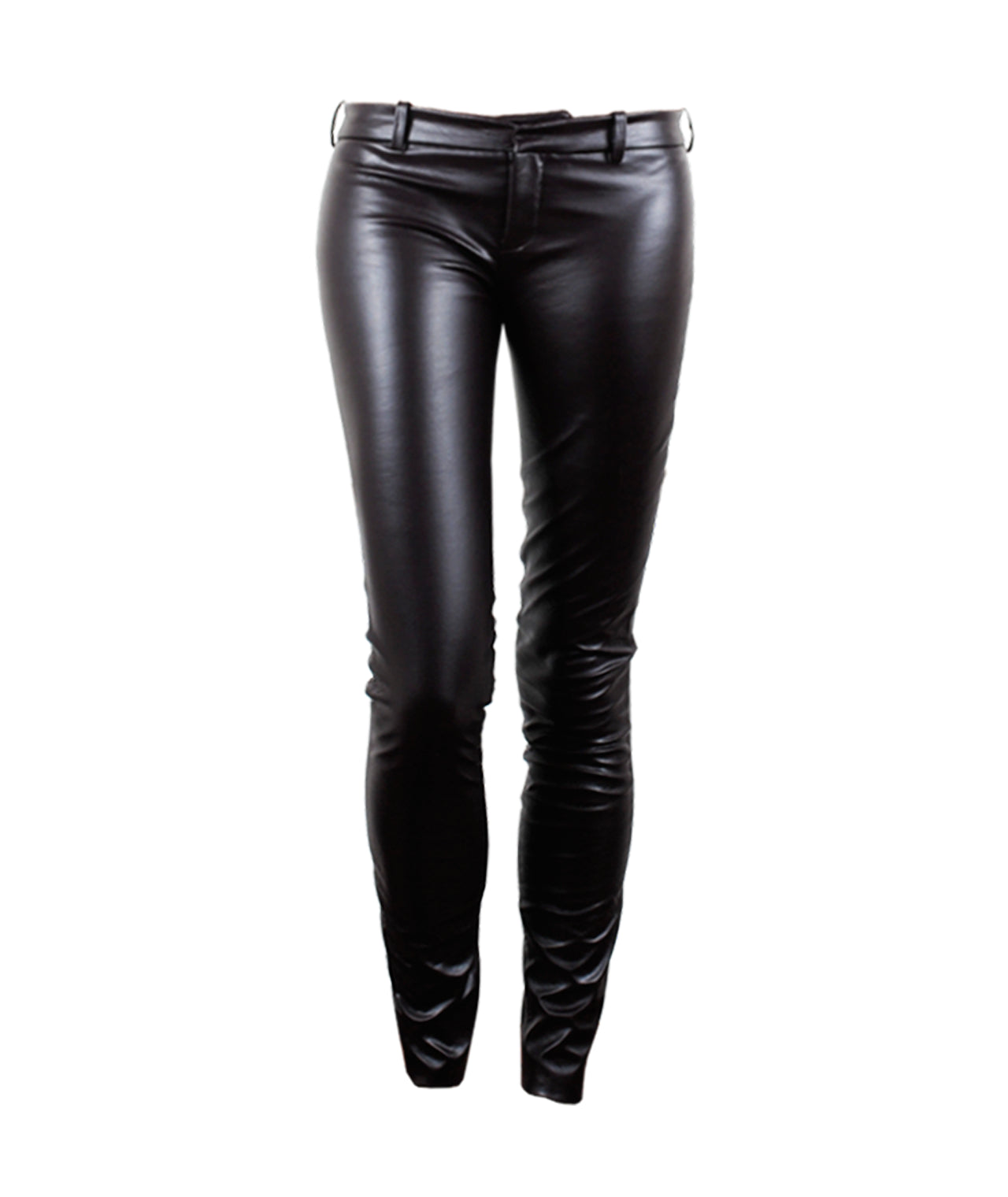 Hose Lederoptik Tights | bordeaux