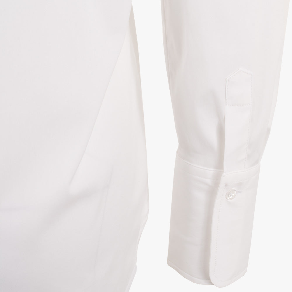 The White Shirt, Bluse Fashion Basic, Detail Manschette | weiß
