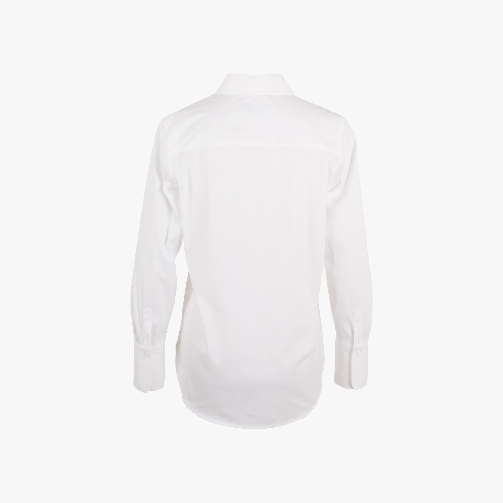 The White Shirt, Bluse Fashion Basic, Rückenansicht | weiß