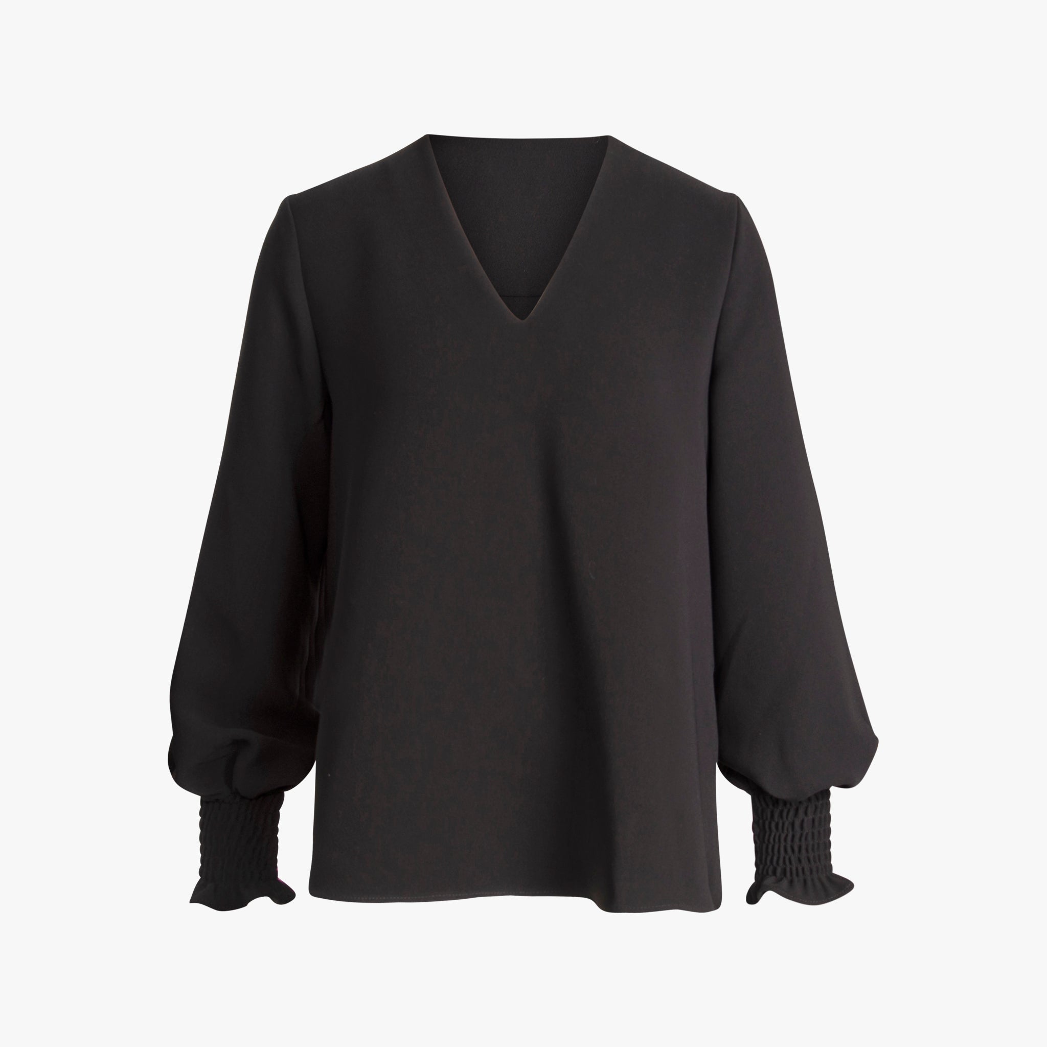 Blusenshirt uni | schwarz
