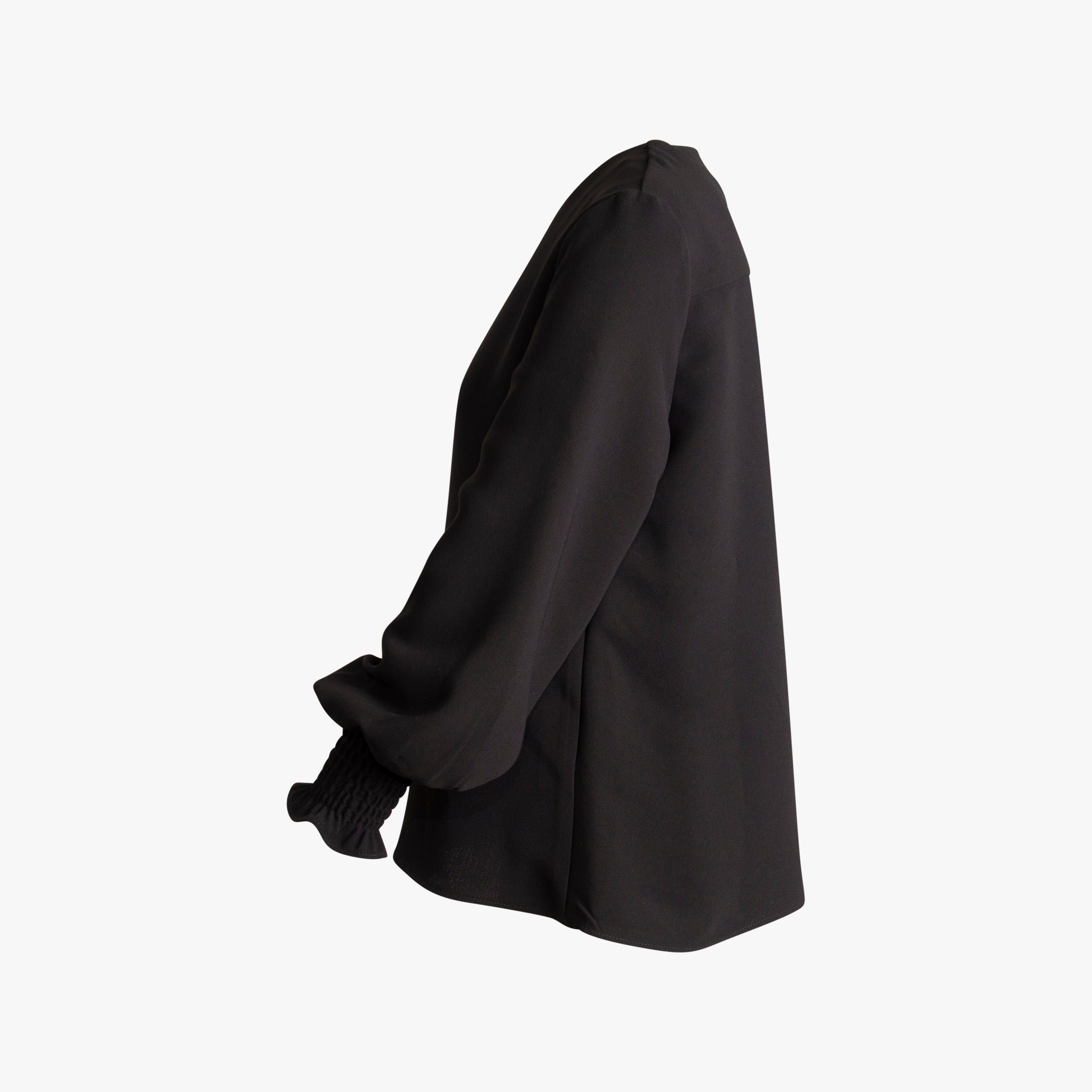 Blusenshirt uni | schwarz