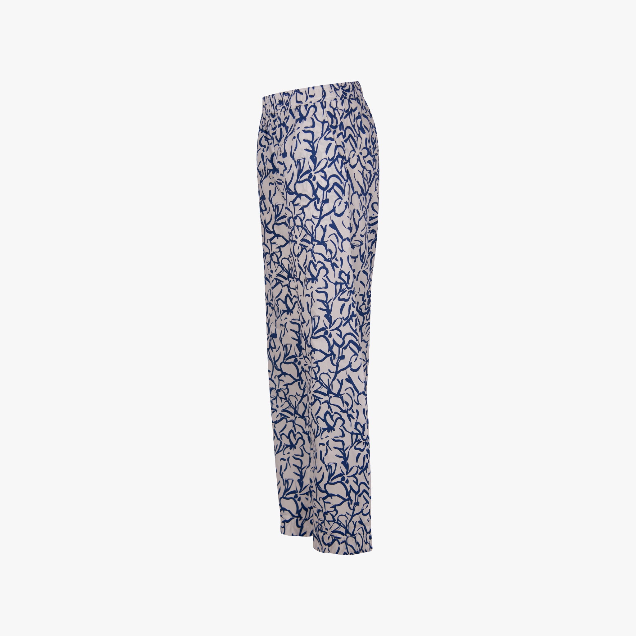 Toupy Hose Cotton Print | blau-weiß
