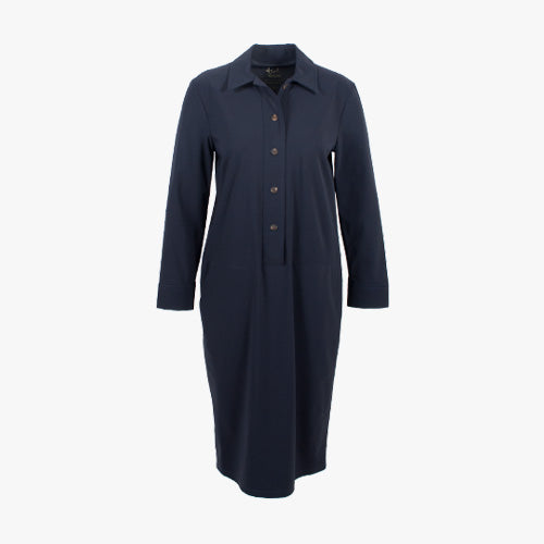 Pocket Polo Dress (dunkelblau, XXS) | dunkelblau