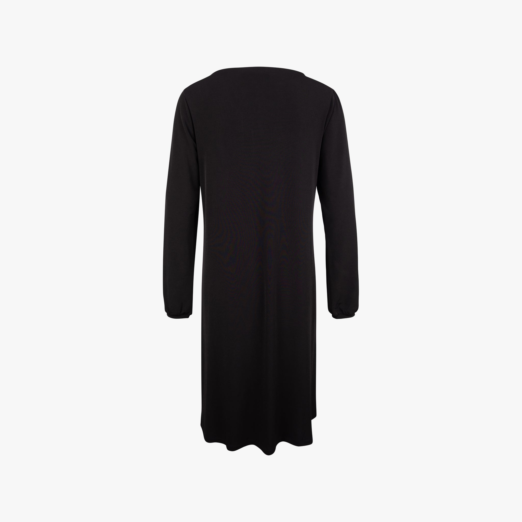 Trvl Drss Kleid Raffärmel | schwarz