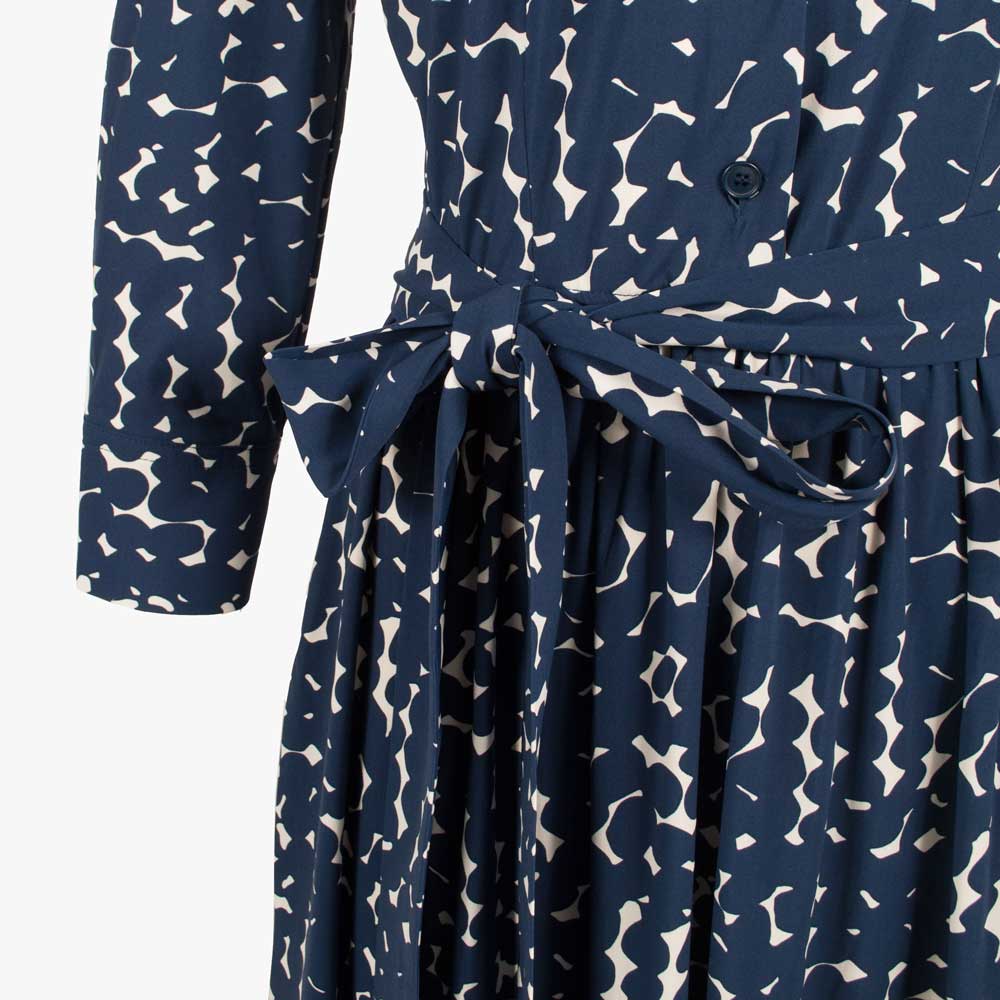 TRVL DRSS Maxikleid Print | blau