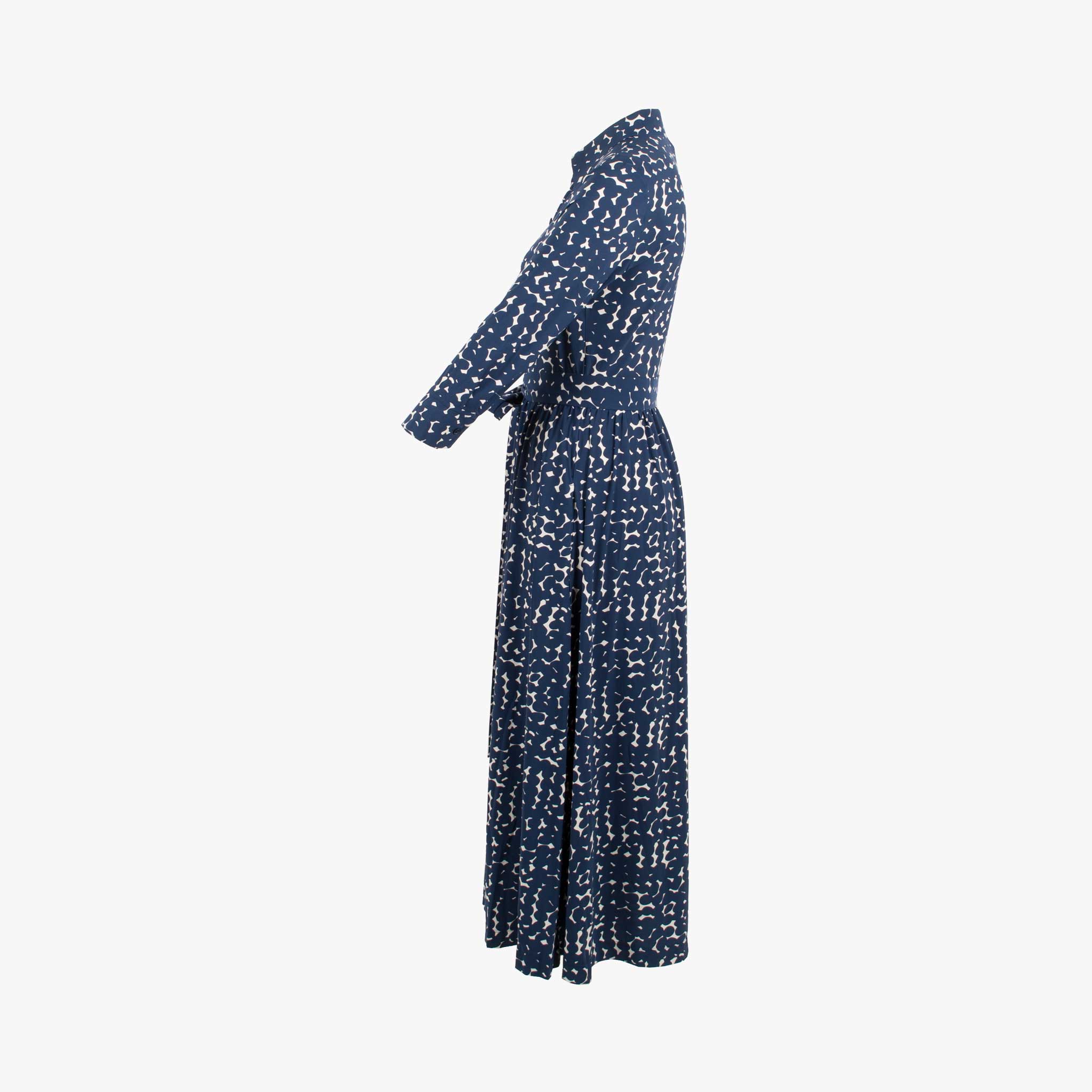 TRVL DRSS Maxikleid Print | blau