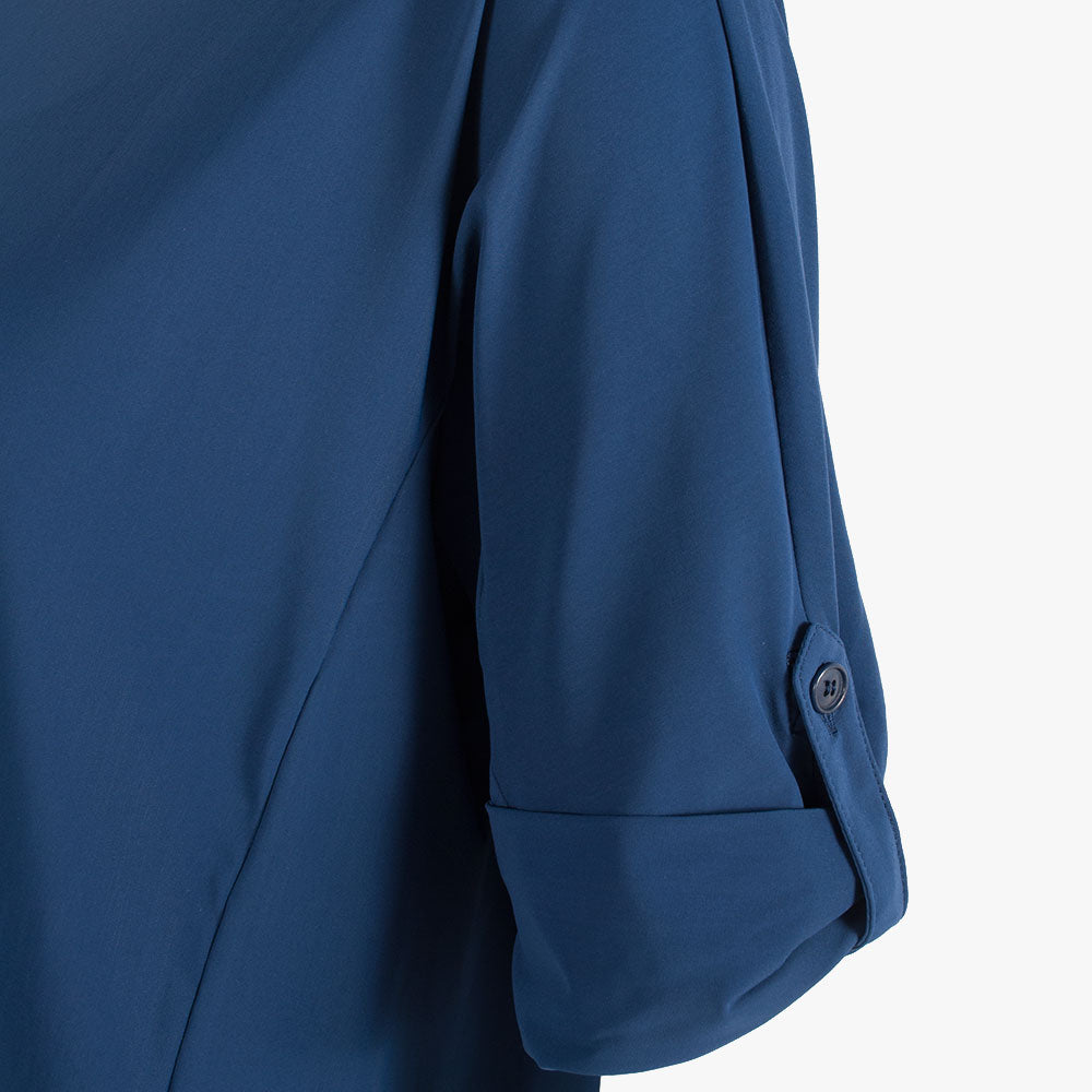Trvl Drss RH-Blusenshirt Uni | dunkelblau