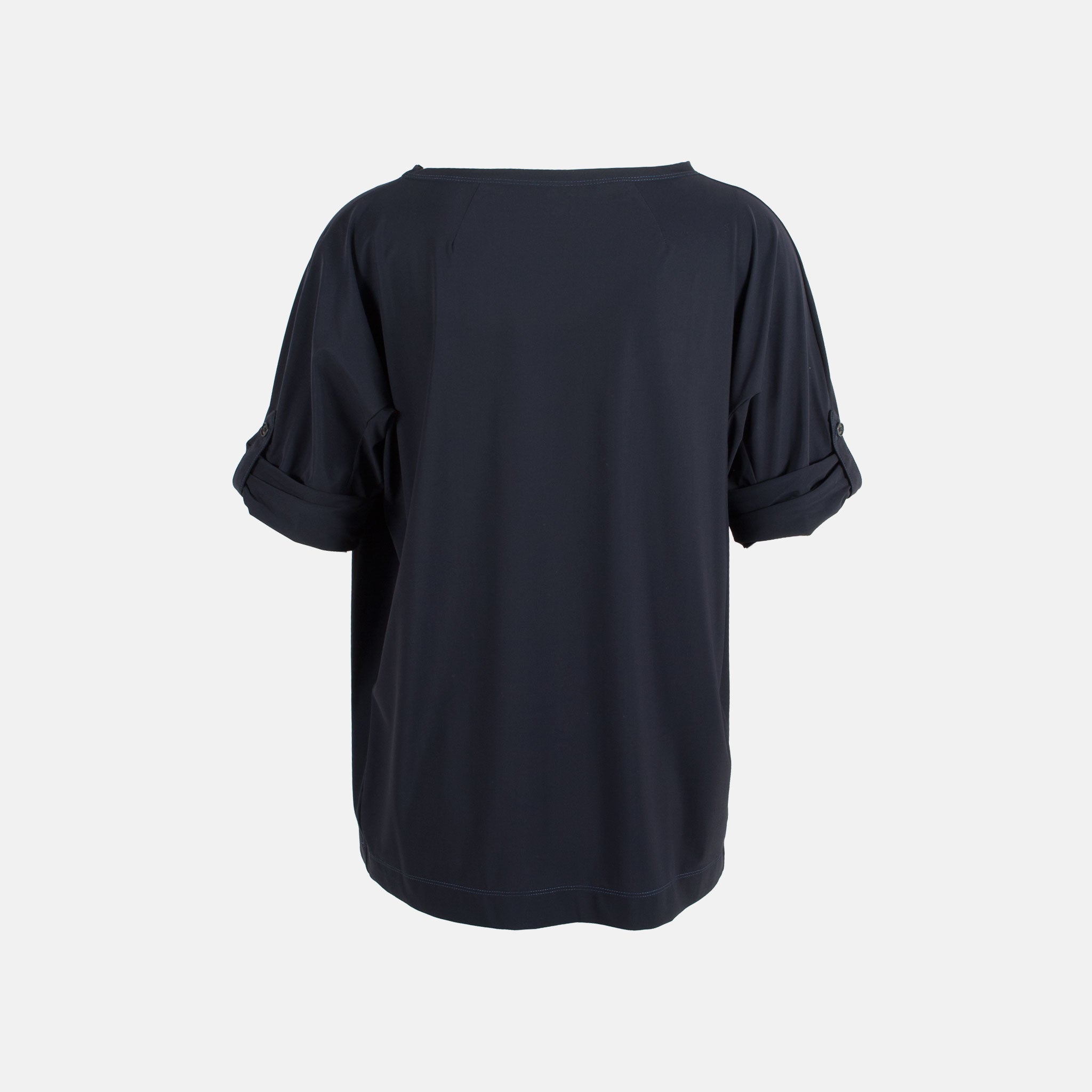 Trvl Drss RH-Blusenshirt Uni | nachtblau