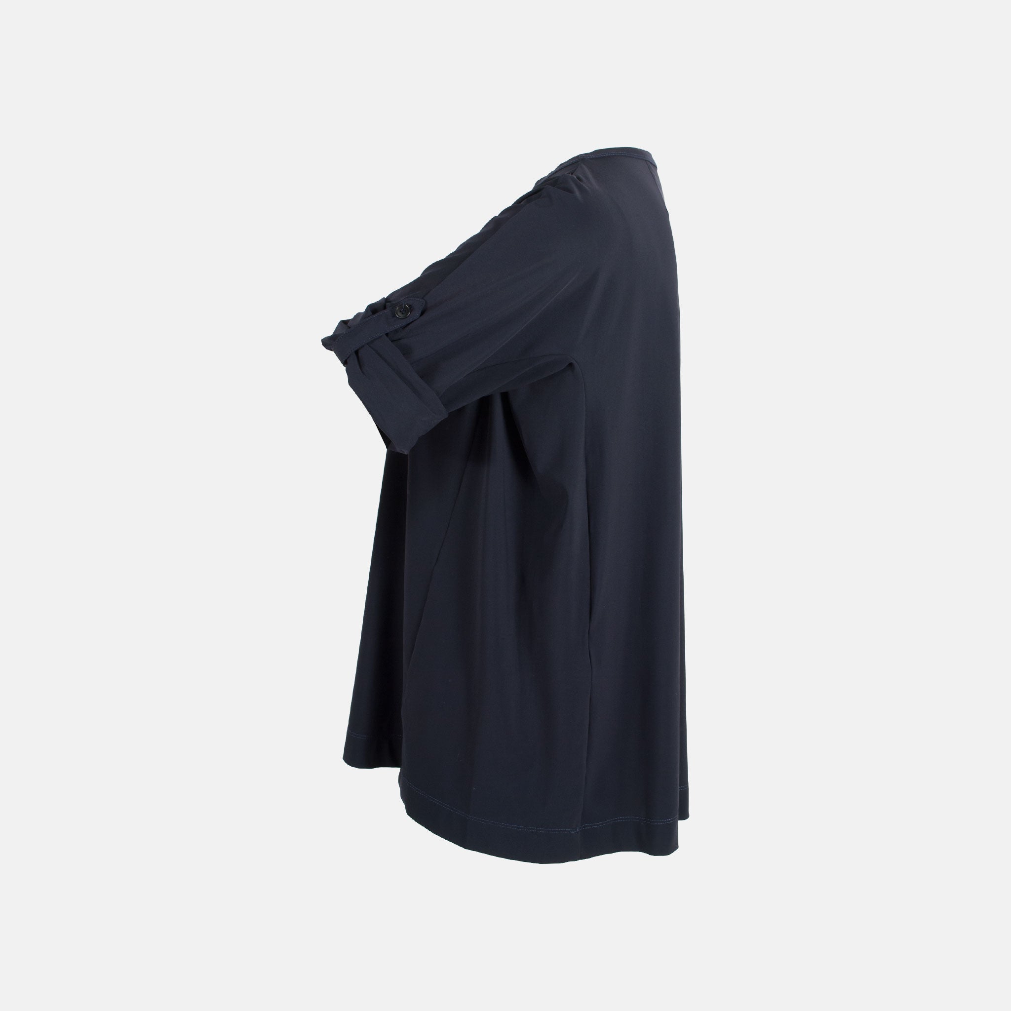 Trvl Drss RH-Blusenshirt Uni | nachtblau