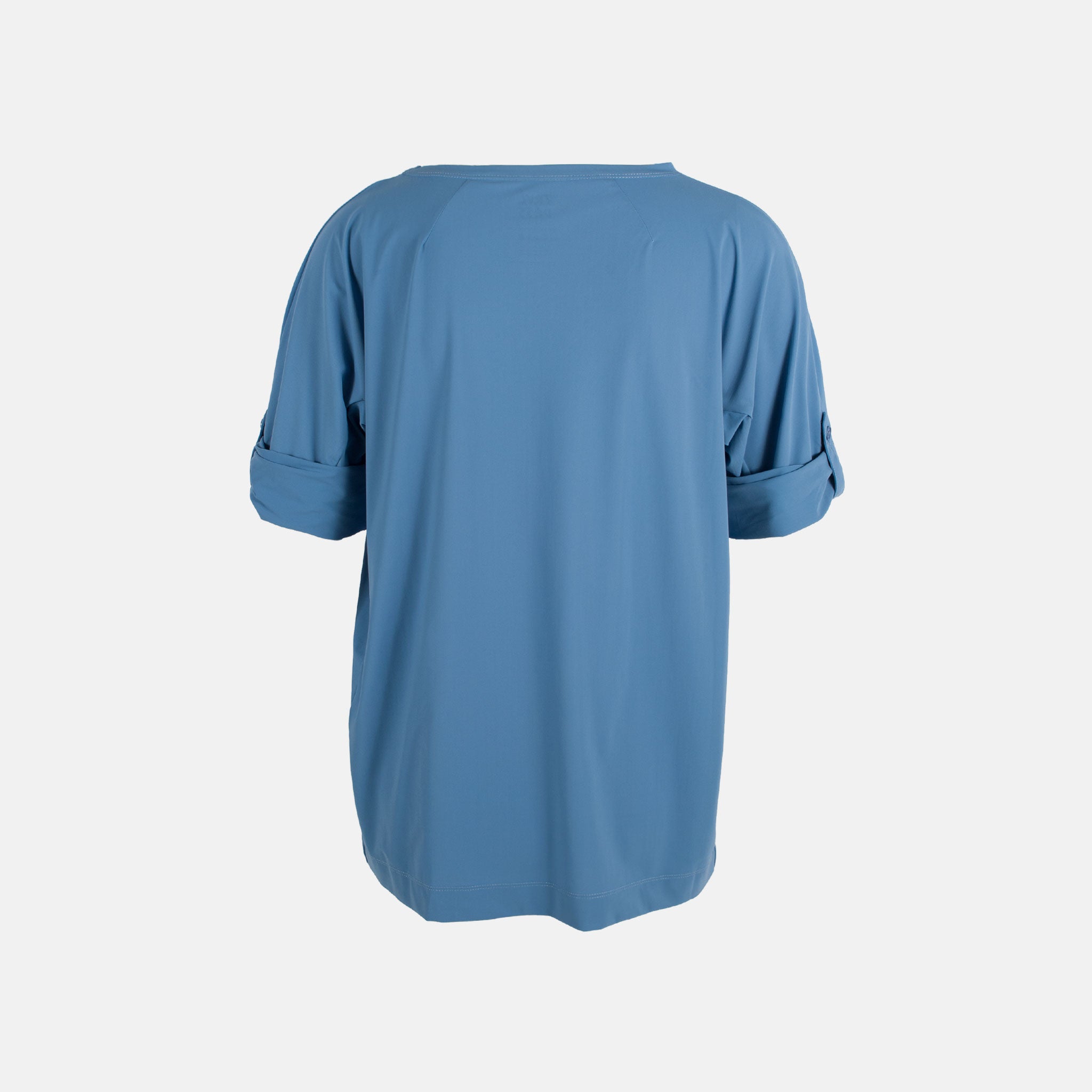Trvl Drss RH-Blusenshirt Uni | taubenblau