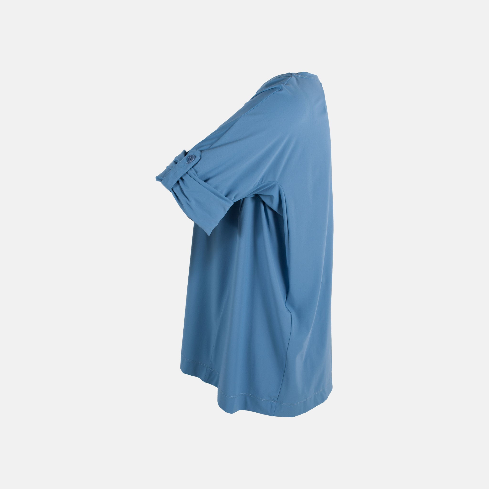 Trvl Drss RH-Blusenshirt Uni | taubenblau