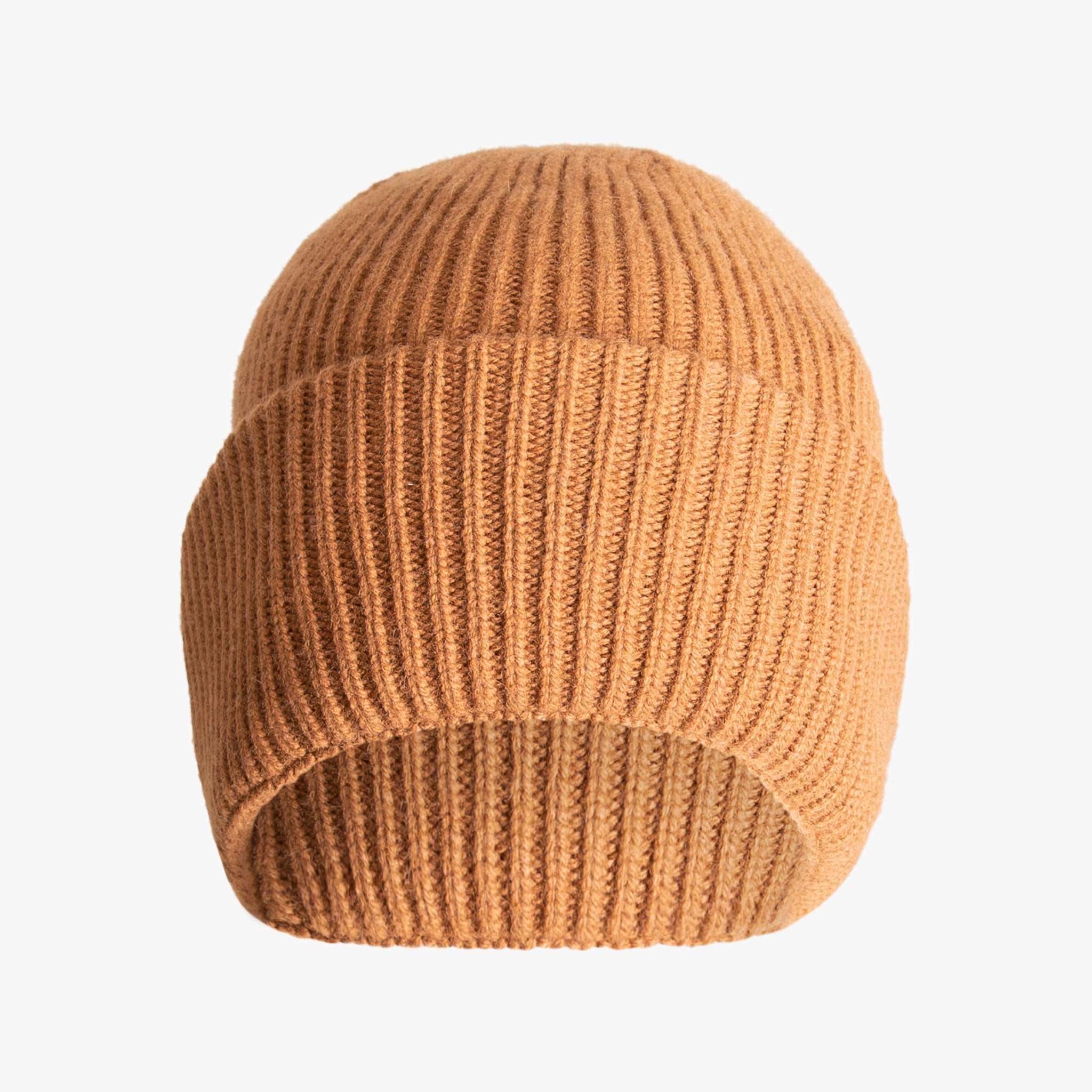 Mütze Umschlag uni | kastanie
