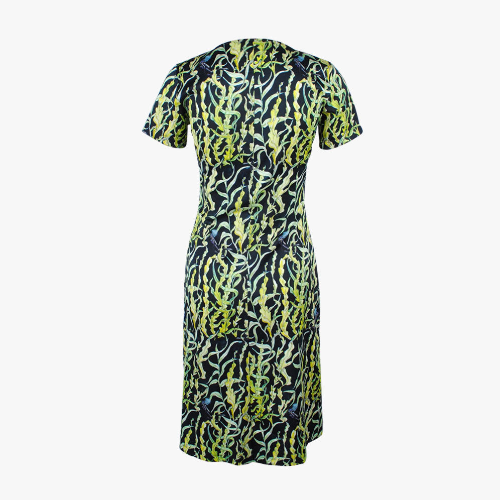 V-Kleid Megan Print (gelb, XXS) | gelb