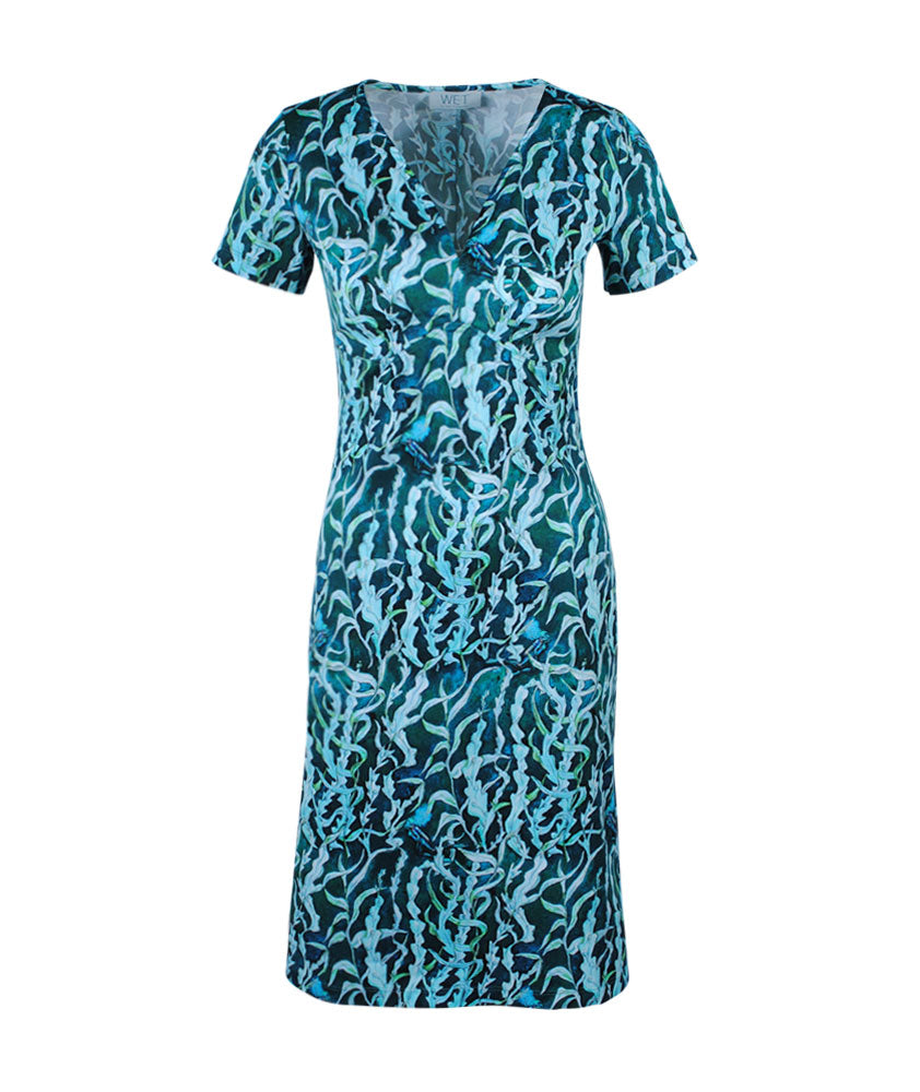 V-Kleid Megan Print | hellpetrol