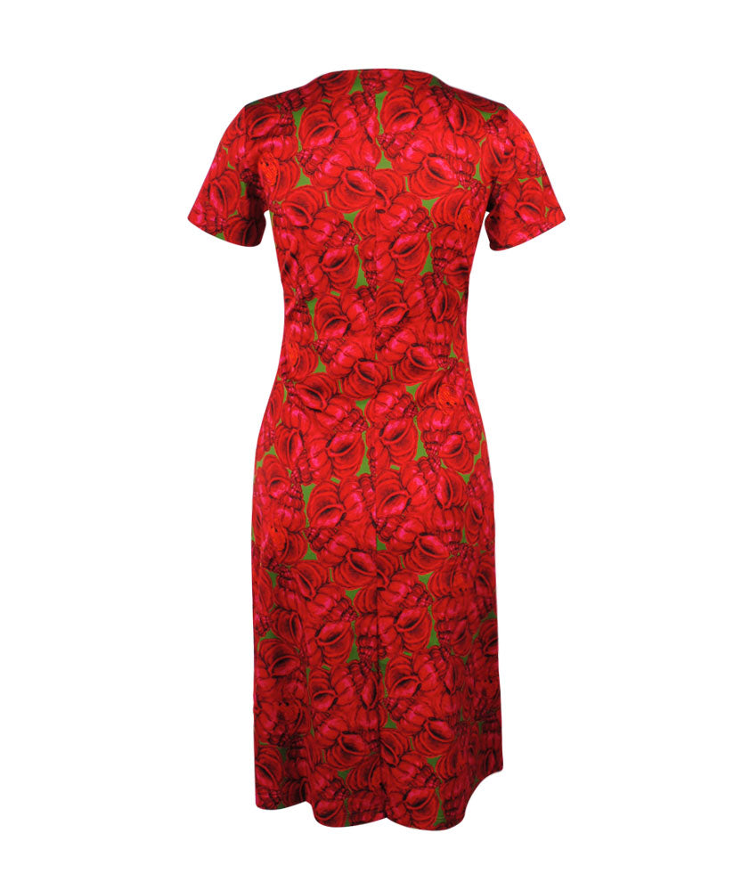 V-Kleid Megan Print | red